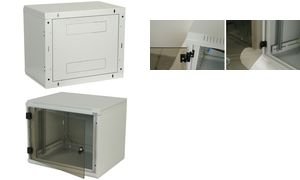 Triton 19-Inch Wall Mount Server Rack Cabinet - 18U Height with 500mm Depth & Tempered Glass Door - Ideal for Data Centers, Network Closets & Home Office Server Setup