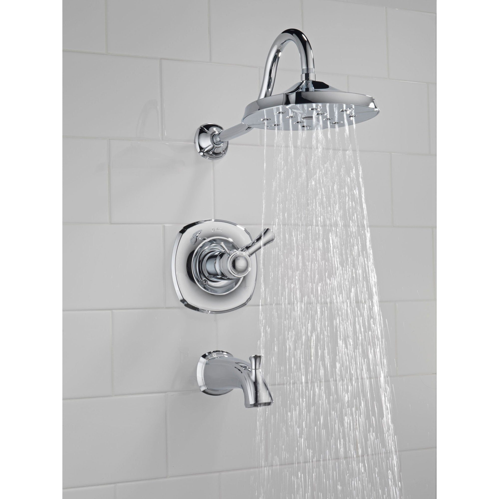Delta Addison 1-Handle Thermostatic Tub and Shower Faucet with Valve - Chrome D542V - Perfect for Modern Bathroom Renovations and Spa-Like Shower Experiences