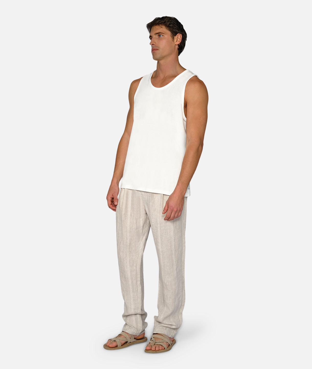 Premium Bahrain Linen Blend Pants in Wheat Color - Comfortable & Breathable for Summer, Travel & Casual Wear