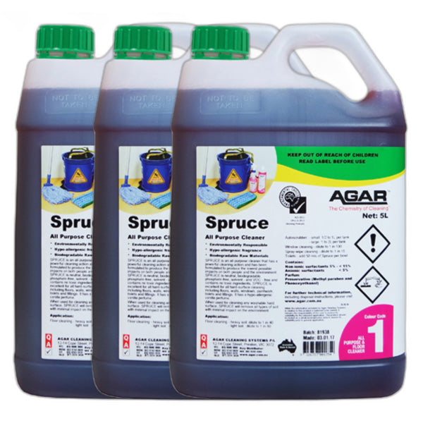Eco-Friendly Agar Spruce All Purpose Cleaner - Safe for Kitchen, Bathroom & Home Surfaces - Natural Multi-Surface Cleaning Solution for Daily Use