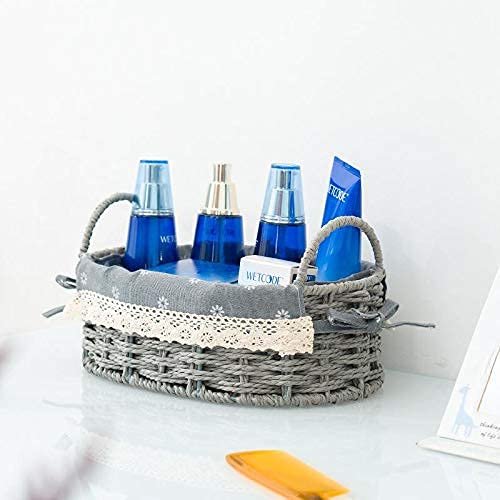 Woven Laundry Hamper & Storage Basket with Handles - Organizer Bin for Home, Toiletries, Stationery, Toys | Perfect for Bedroom, Bathroom & Closet Organization