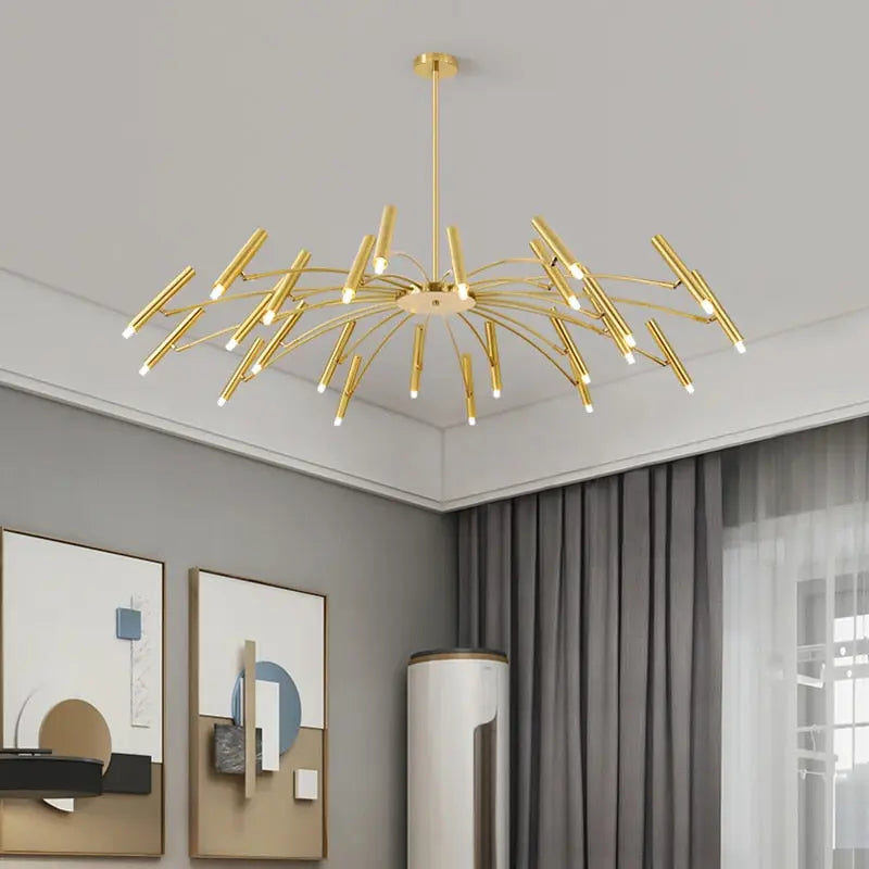 Berny Modern Ceiling Chandelier - 12/18/24 Lights Crystal LED Lighting Fixture for Dining Room, Living Room & Bedroom | Elegant Home Decor Lighting Solution