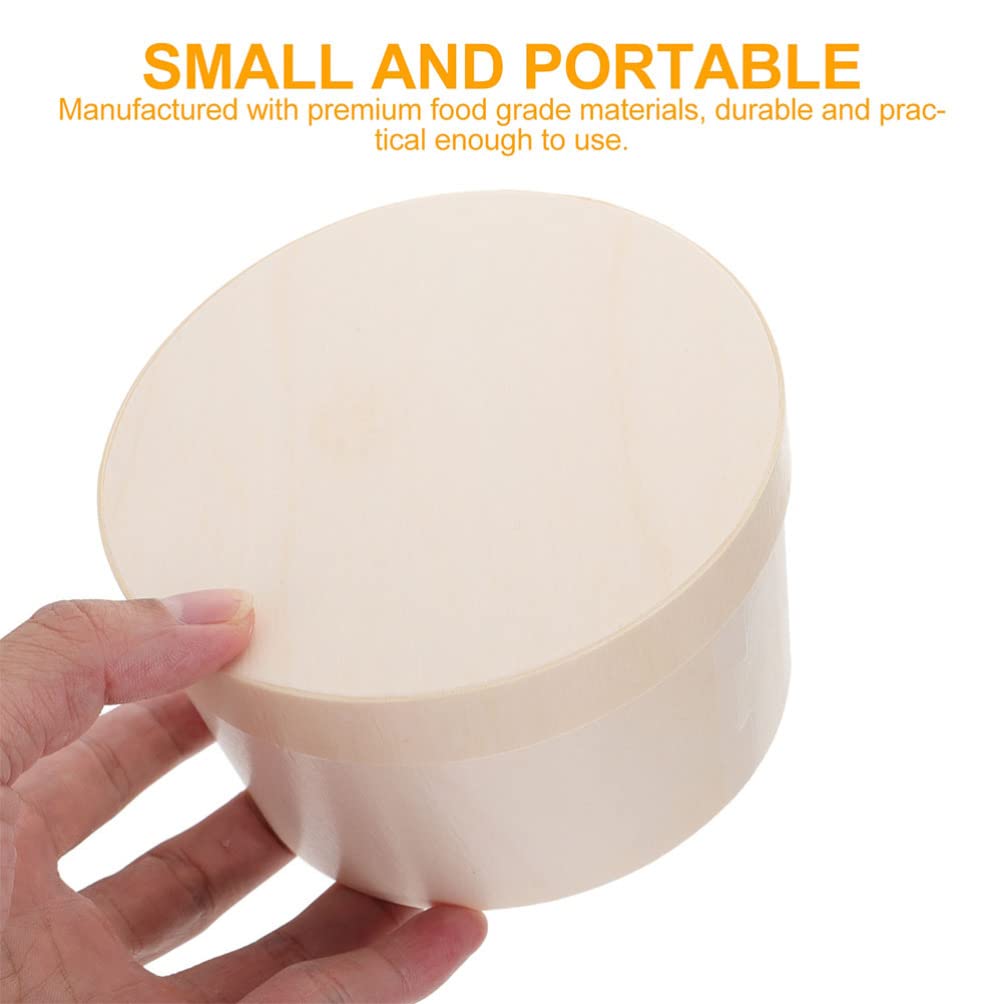 **Hemoton 2-Pack Cake Boxes – Cupcake & Cheesecake Container, Cookie & Sandwich Holder – Poplar Wood Cake Carrier for Birthday, Party & Bakery Storage**