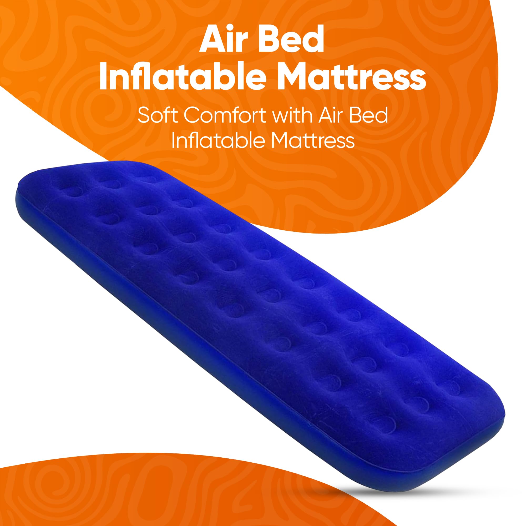 **Albert Austin Air Bed - Premium Inflatable Mattress for Camping, Tents & Caravans | Weatherproof, Comfortable & Easy to Store | Single Blow Up Bed for Adults & Kids | Perfect for Outdoor Adventures, Travel & Guest Sleeping**