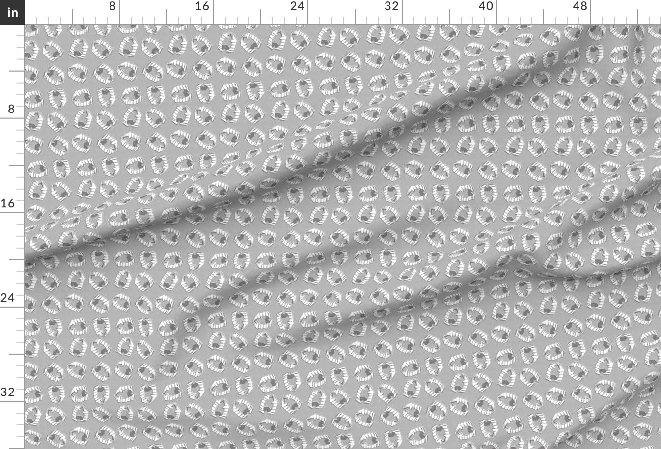 Vampire Teeth Stone Halloween Printed Velvet Fabric by The Yard - Spooky Upholstery & Costume Material for Home Decor, Apparel, and DIY Crafts - Perfect for Halloween Decorations, Cosplay, and Sewing Projects