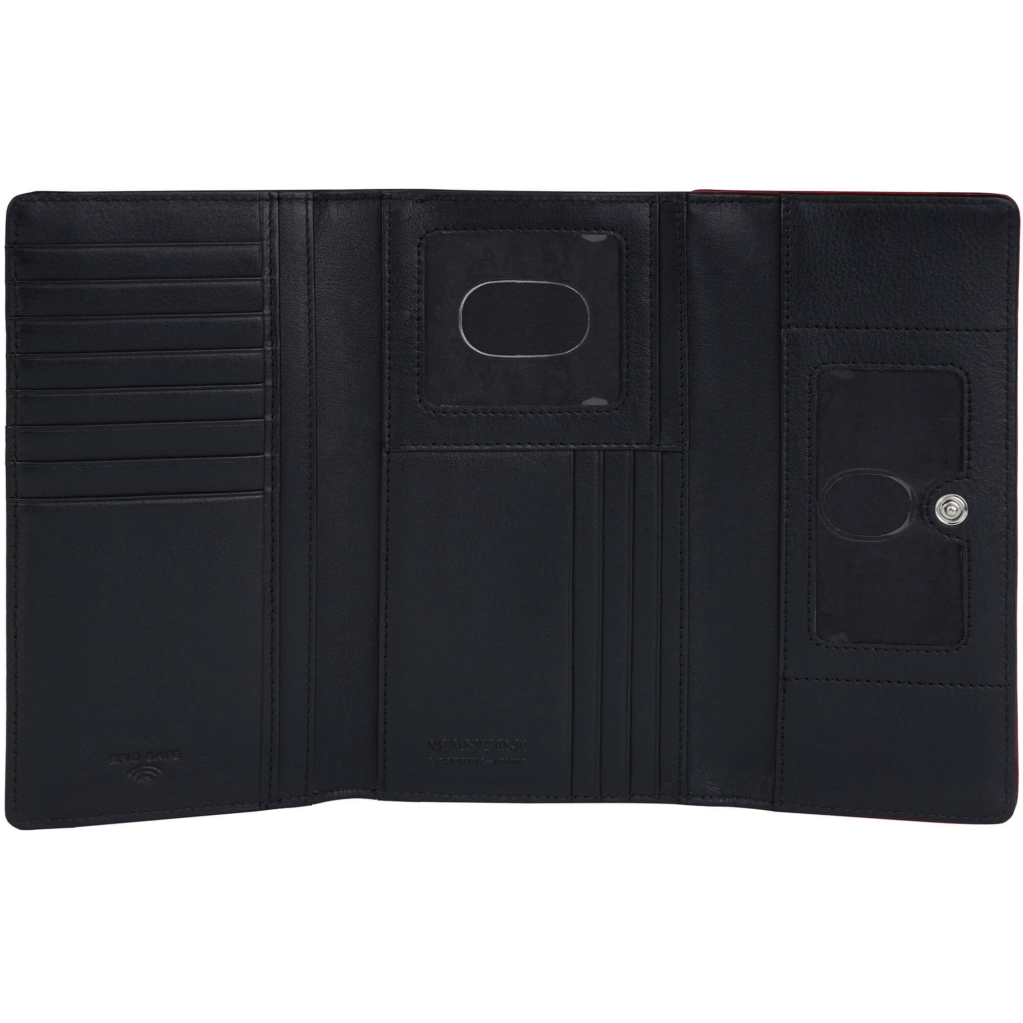 Mancini Sonoma Women's Medium RFID Blocking Clutch Wallet - Stylish & Secure for Everyday Use, Travel, and Shopping