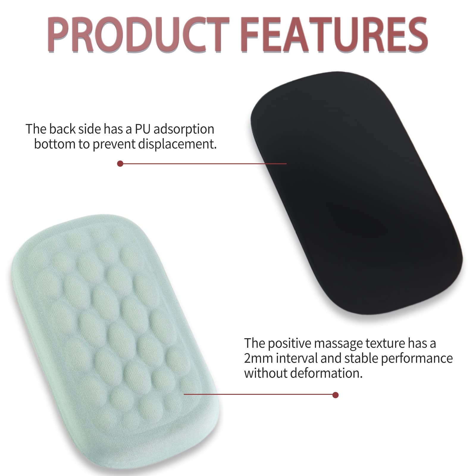 Ergonomic Mouse Wrist Rest Pad for Office & Gaming - Comfortable Elbow Support Cushion for Desk, Relieves Arm & Wrist Pain - Perfect for Computer Work, Typing & Long Gaming Sessions (Grey)