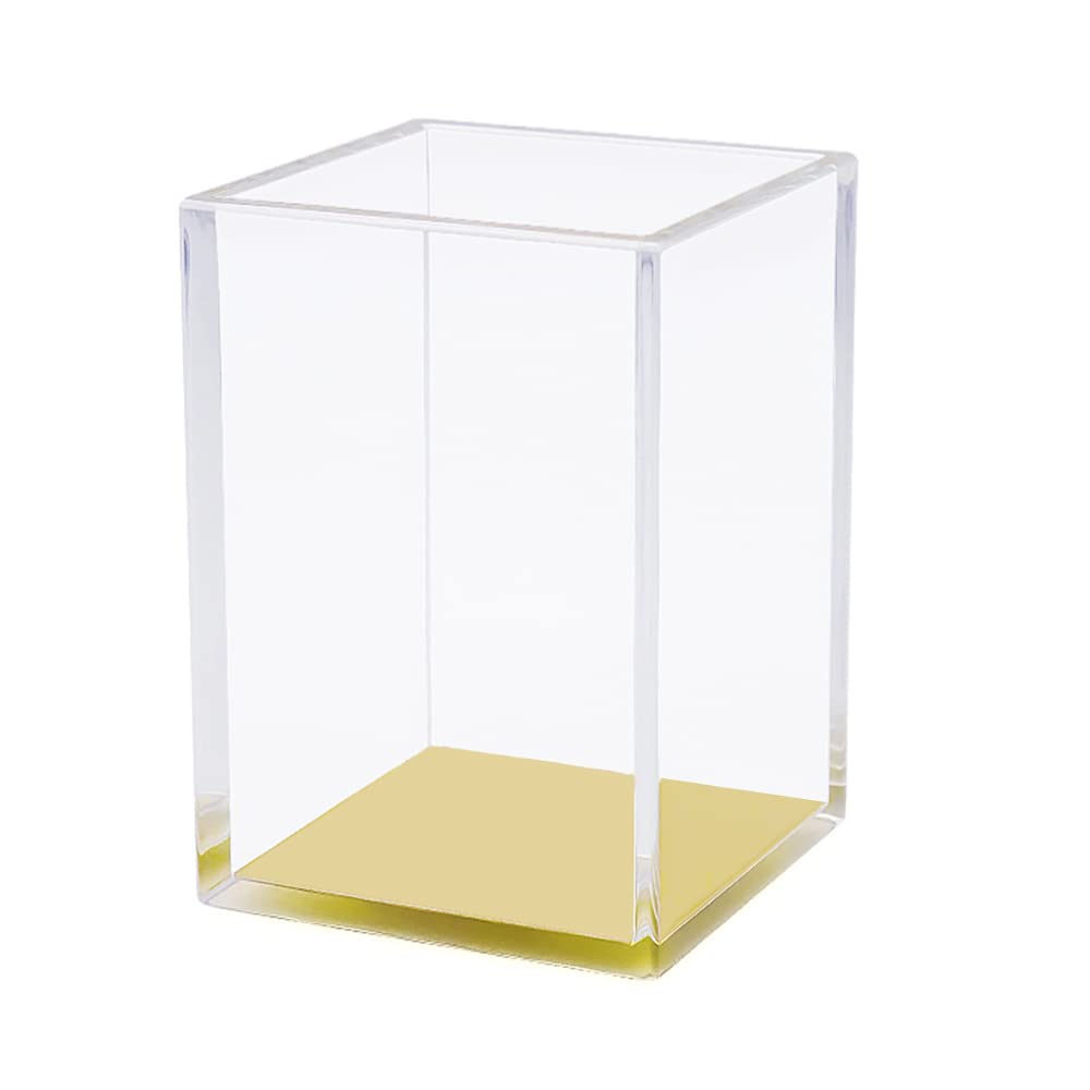 Bronze Acrylic Pen Holder for Desk - Office & Home Organizer