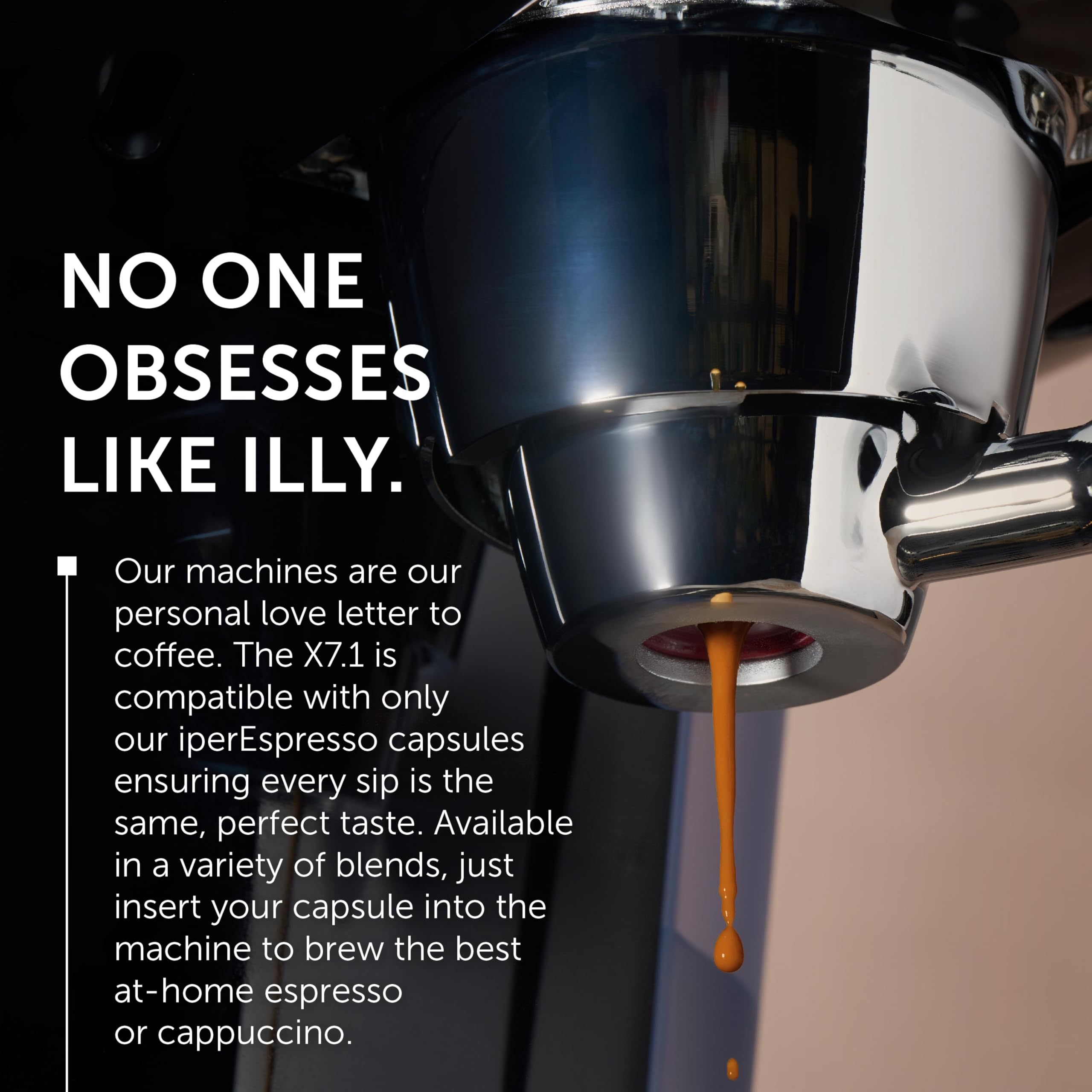 Illy X7.1 Single-Serve Espresso Machine with Milk Frother - Barista Quality for iperEspresso Capsules - Compact Black Coffee Maker for Home & Office Use
