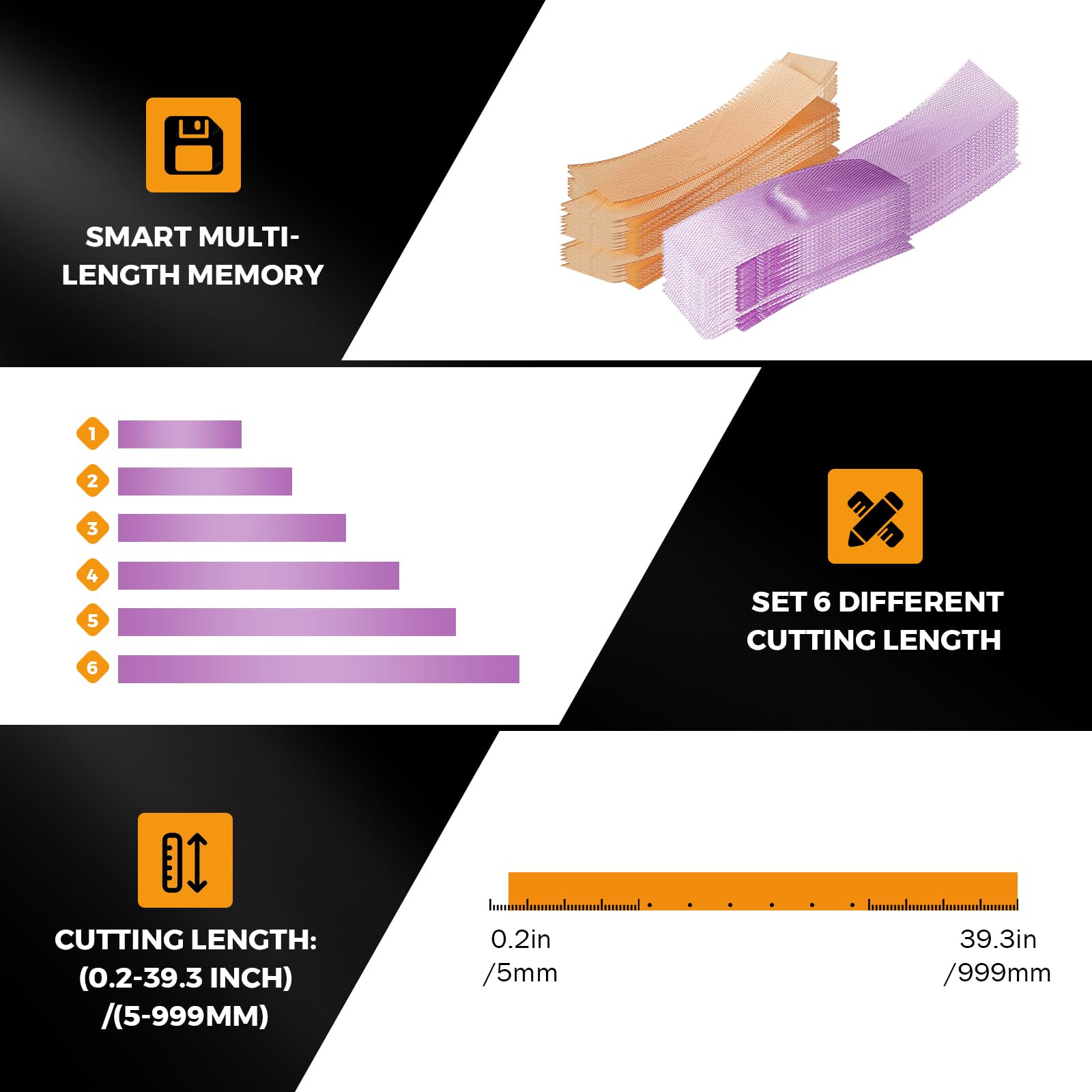 BEAMNOVA Electric Tape Dispenser - Automatic Tape Cutting Machine with 999mm Max Length, 6-60mm Width Adjustable for Packaging | Includes 2 Knife Boxes | Ideal for Shipping, Moving & Warehouse Use