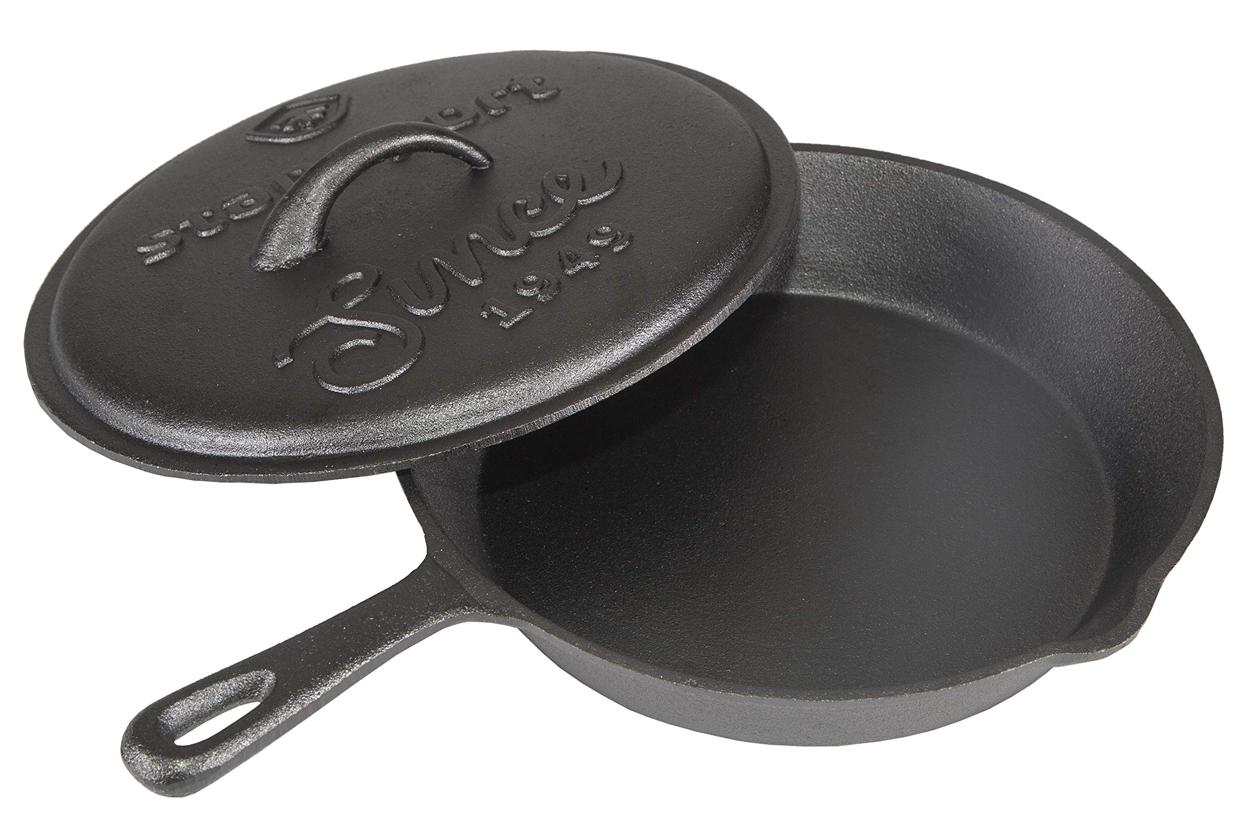 Stansport Pre-Seasoned Cast Iron Dutch Oven - 5.5 Quart Enameled Cast Iron Pot with Lid - Perfect for Braising, Stewing, Baking & Camping - Ideal for Soups, Bread, Chili & Outdoor Cooking