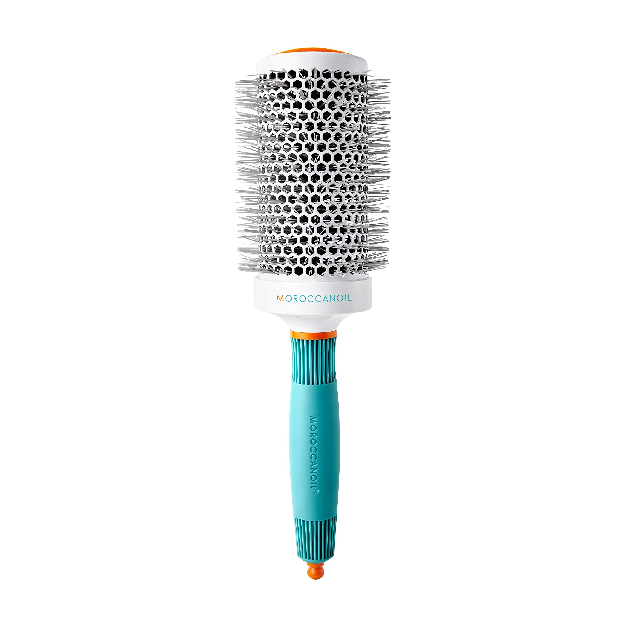 Moroccanoil Ceramic Round Hair Brush for Smoothing & Styling - Perfect for Blowouts, Curling & Volumizing at Home or Salon