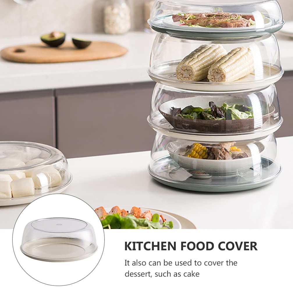 1pc Insulated Transparent Food Cover - Keep Vegetables Fresh, Warm & Protected | Dish Cover for Kitchen, Microwave & Meal Prep | BPA-Free Reusable Food Storage Cover
