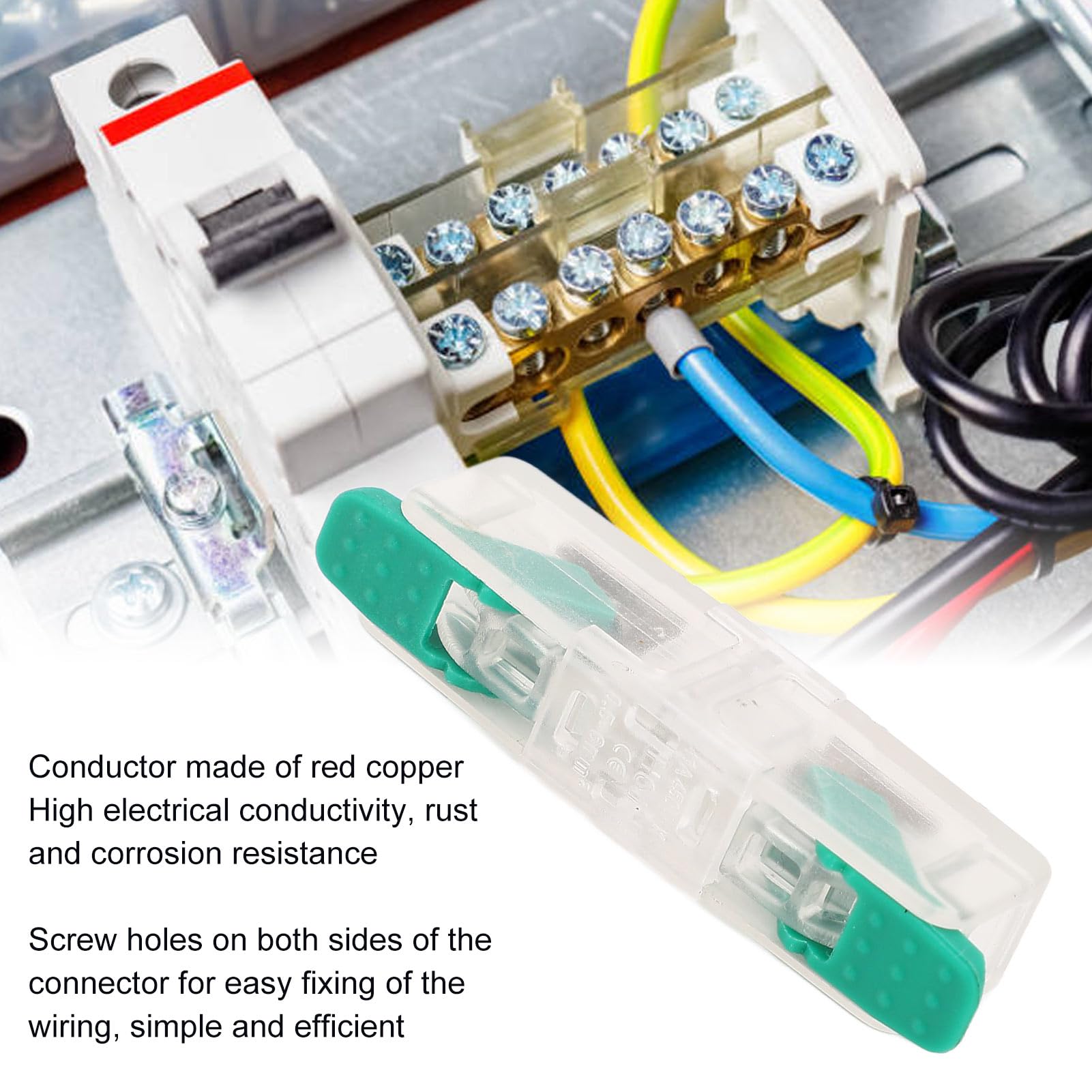 20PCS Reusable Lever Wire Connectors 450V Compact Inline Quick Connect Splicing Wire Conductor Connectors for 10-20 AWG Wire Connections - Ideal for Home Electrical Wiring, DIY Projects, and Automotive Applications