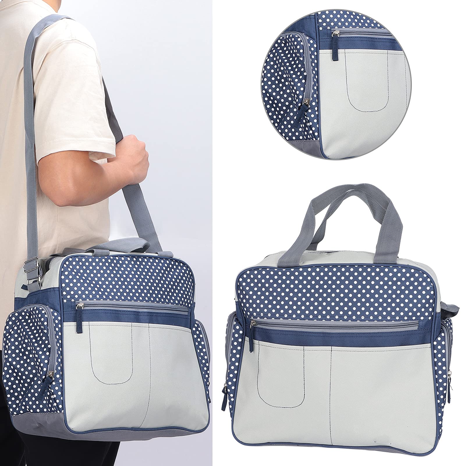 **Large Maternity Diaper Bag for Travel - Waterproof Baby Nappy Tote with Insulated Bottle Pockets, Perfect for Airplanes, Hospital & Daily Use**