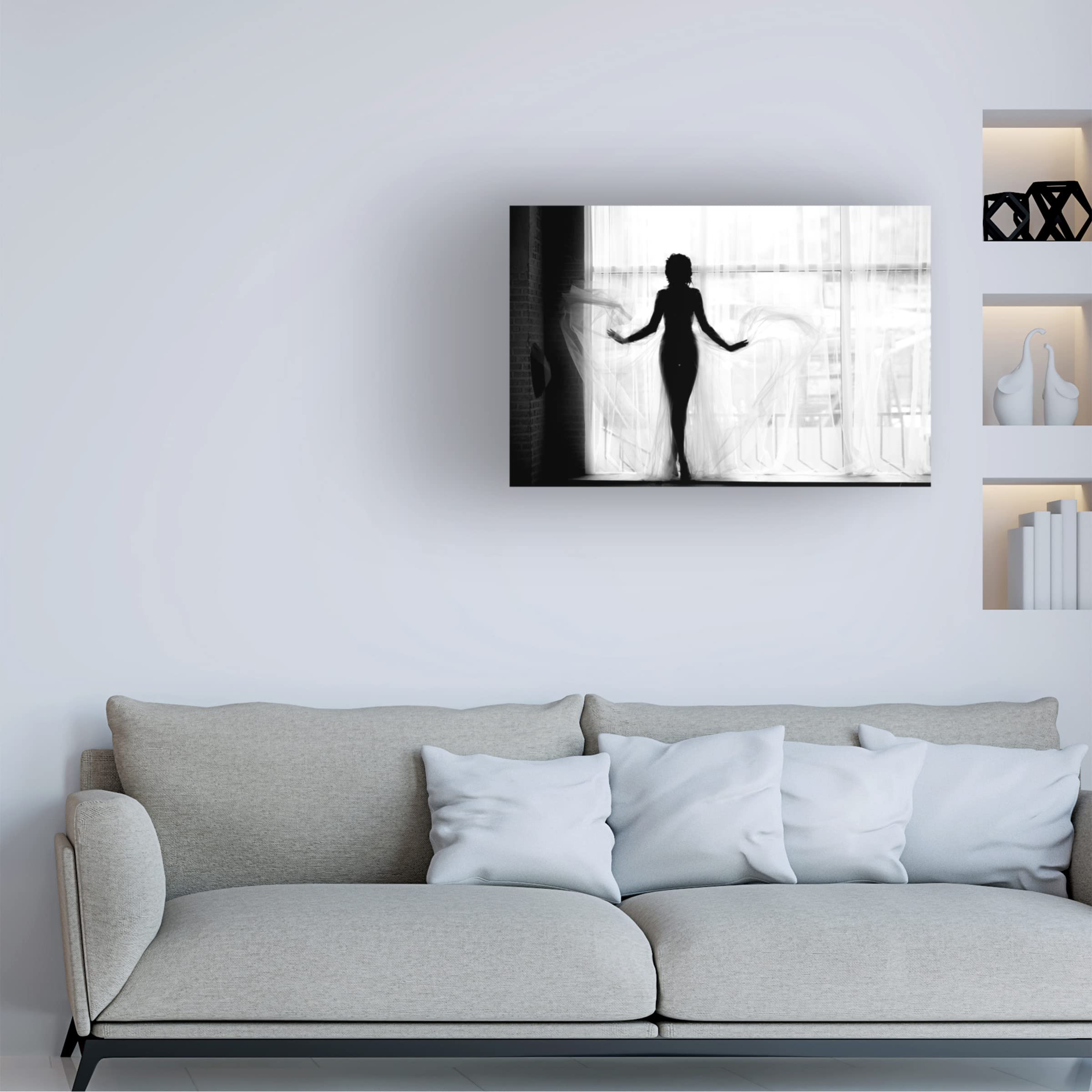 Anna's Porcelain Figurine Canvas Art Print - Elegant Home Decor for Living Room, Bedroom & Office | Trademark Fine Art Collection