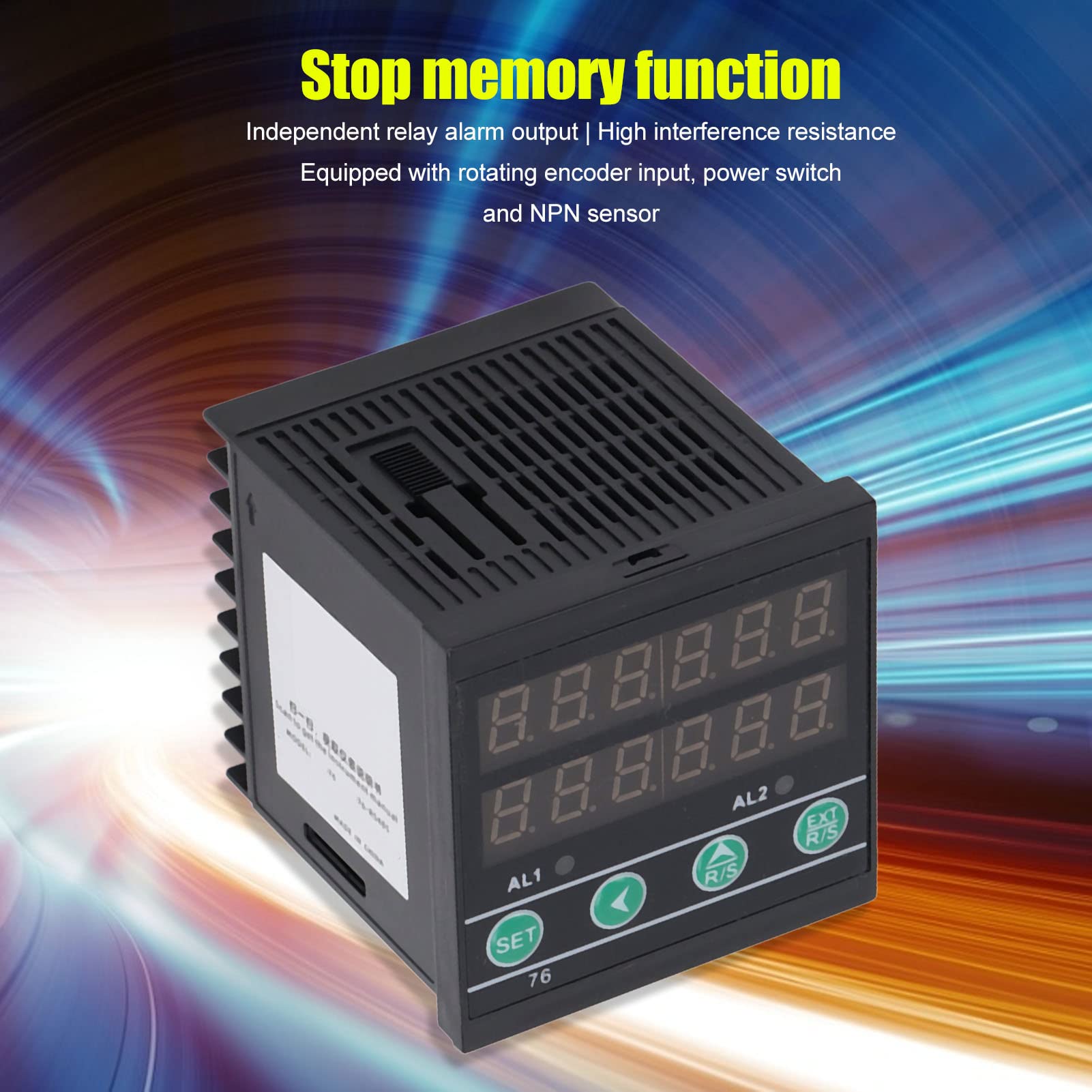 6 Digit Industrial Counter with LED Display - Multifunctional Digital Timer for Assembly Line, Production Counting & Inventory Management