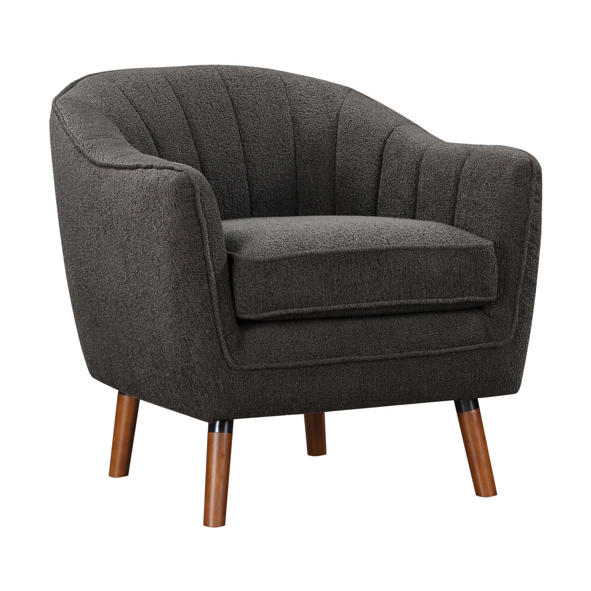 Calypso Accent Chair - Charcoal Gray Modern Lounge Chair for Living Room, Bedroom & Office - Comfortable Mid-Century Style Seating for Home Decor