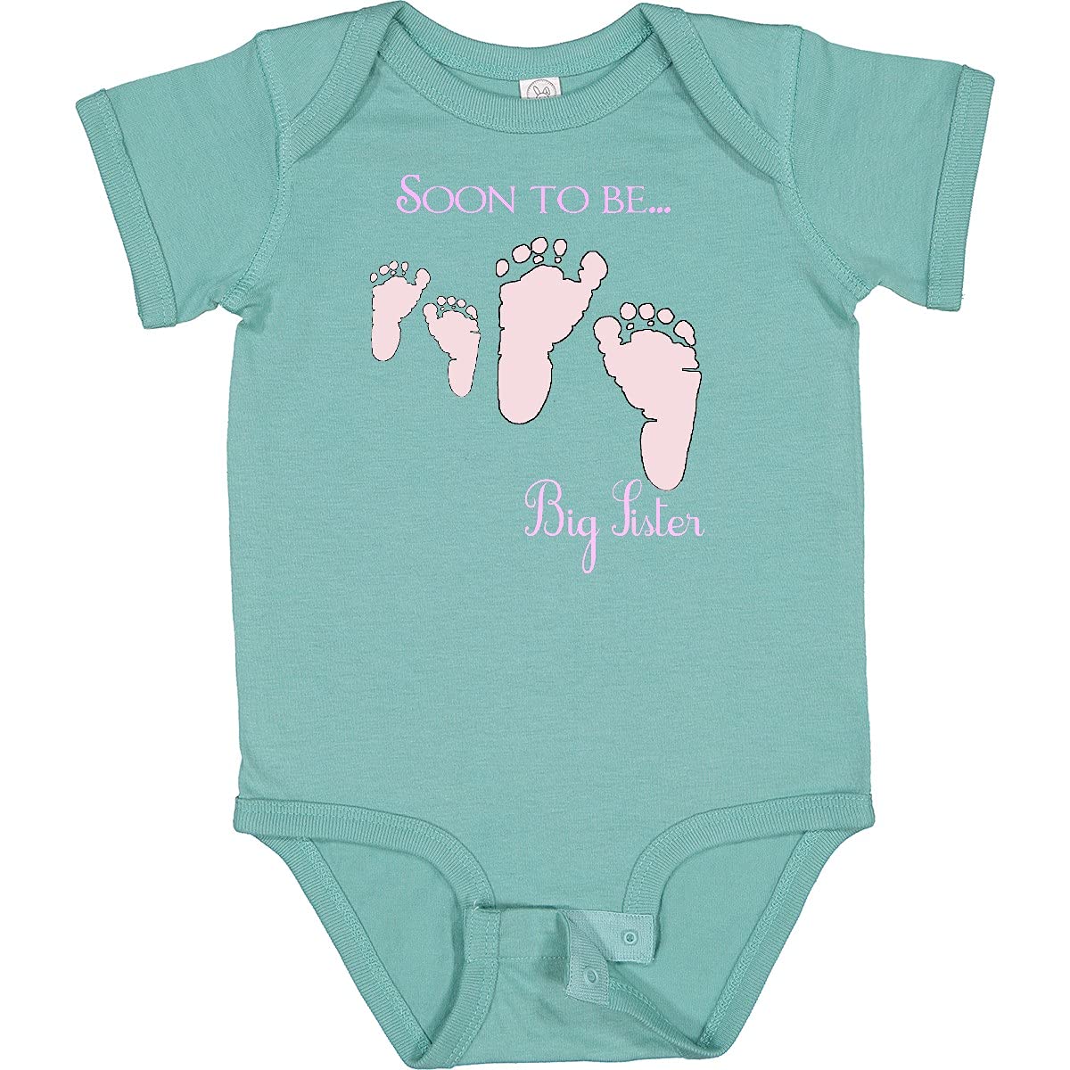 Inktastic Soon to Be Big Sister Baby Bodysuit - Cute Sibling Announcement Outfit for Newborns & Toddlers - Perfect for Gender Reveals, Baby Showers & Family Photos
