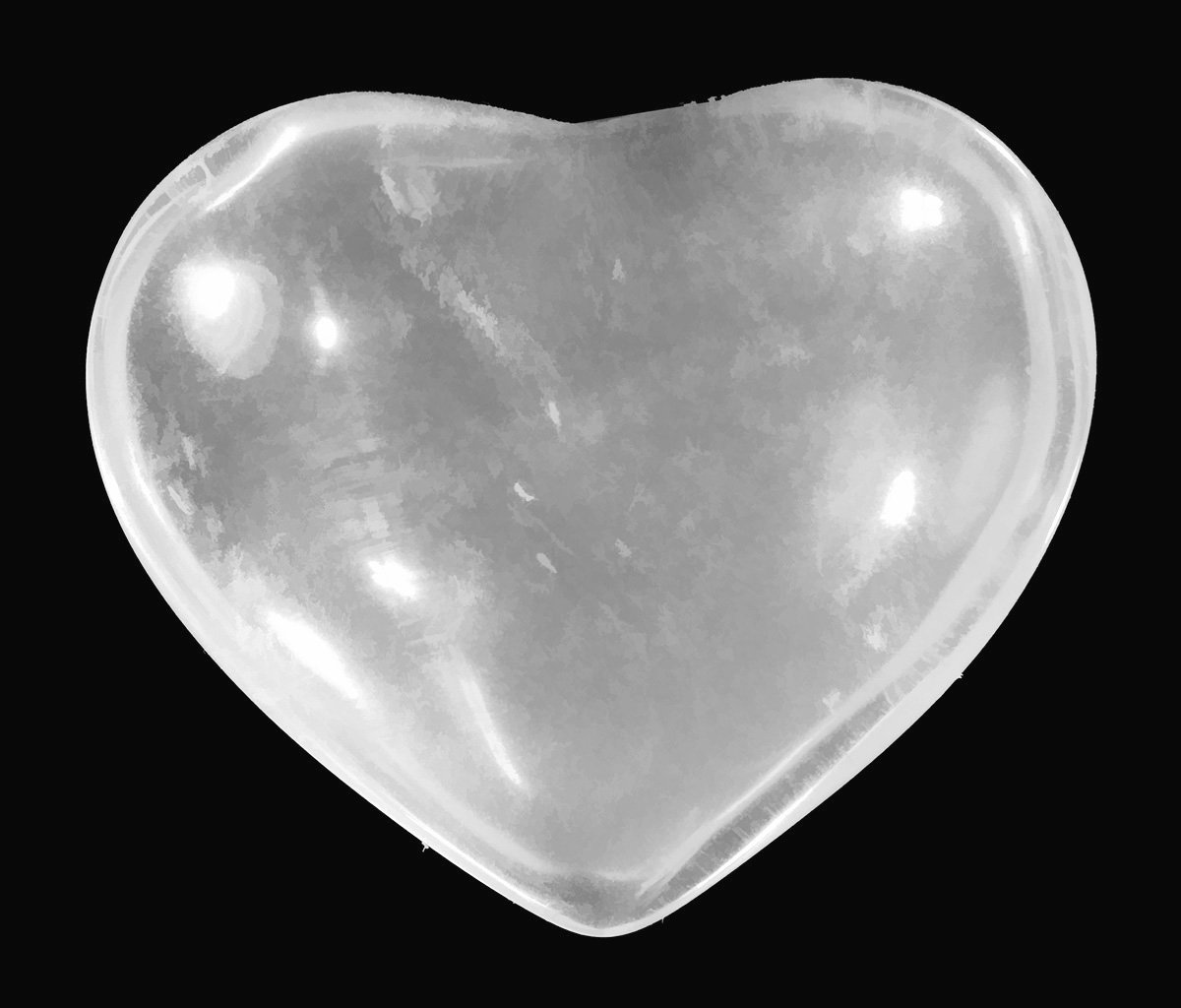 uGems Natural Quartz Puff Heart Massage Stone - 1.75 Inch Healing Crystal Specimen for Relaxation & Stress Relief | Perfect for Meditation, Home Decor, and Energy Healing