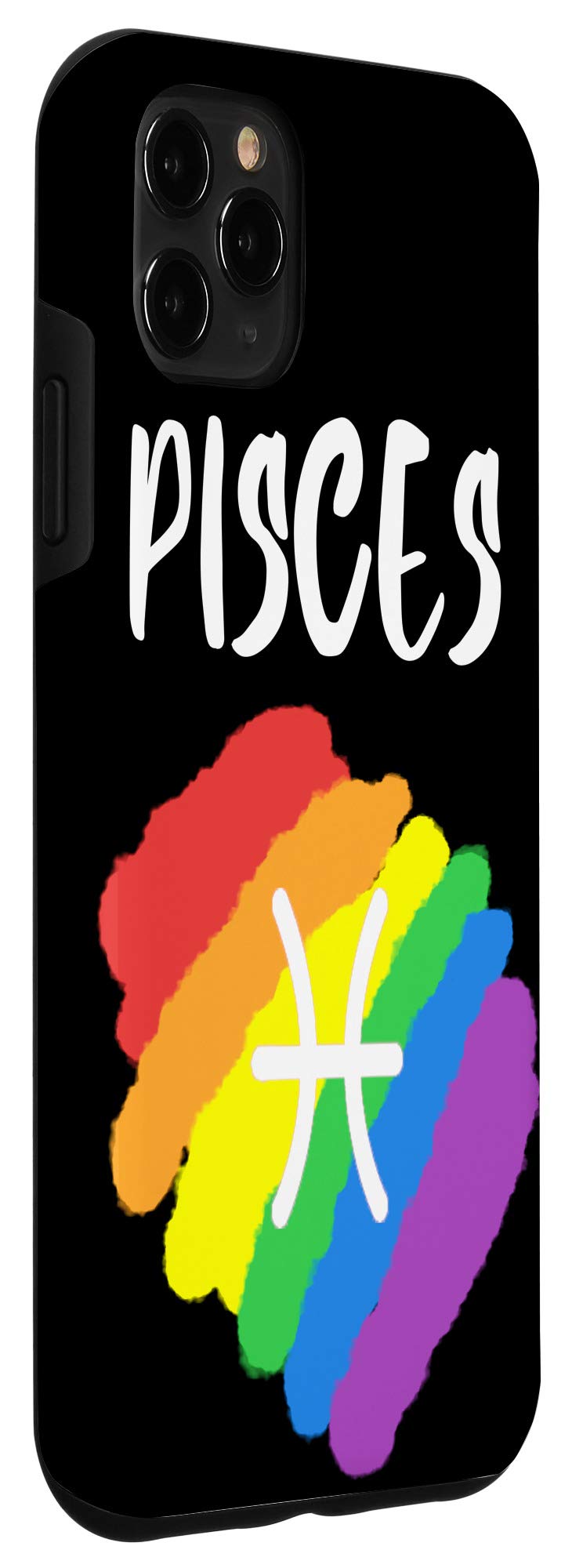 iPhone 11 Pro Max Case - Rainbow LGBT Pride Design, Pisces Zodiac Birthday Gift, Durable Protective Cover for iPhone 11 Pro Max (6.5 Inch) - Perfect for Pride Month, LGBTQ+ Events & Birthday Celebrations