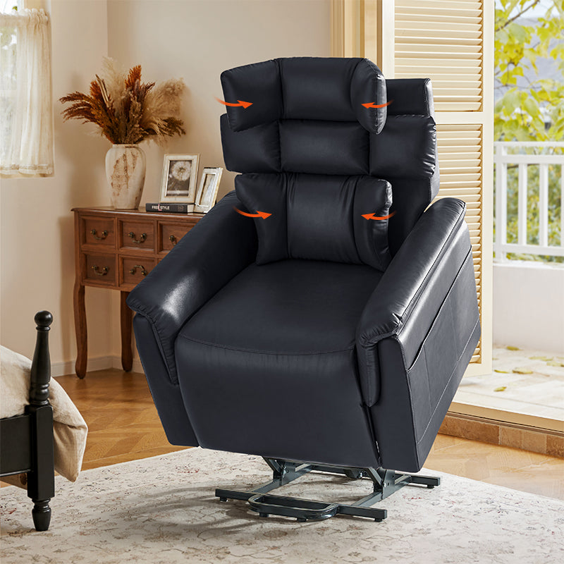 Best Lay Flat Lift Geri Chairs with Adjustable Headrest & Lumbar Support - Ergonomic Recliner for Elderly & Post-Surgery Recovery - Perfect for Home Care & Physical Therapy