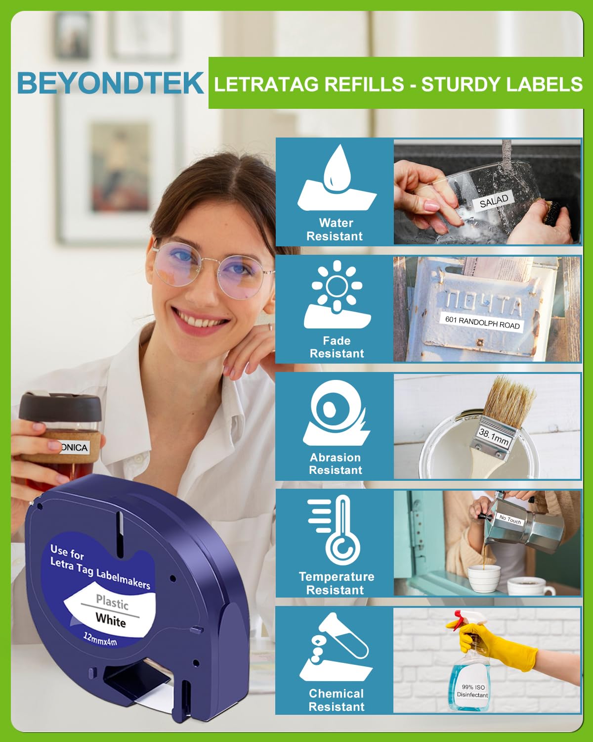 Dymo LetraTag Label Tape Refill - 1/2