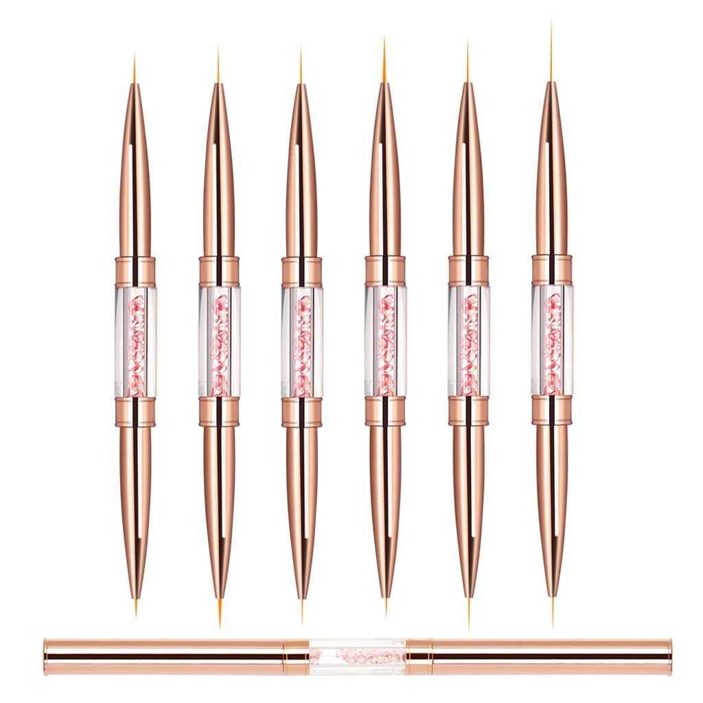 BAPYZ Acrylic Nail Brush Set - Professional Gel Nail Art Pen Tools for Manicure, Nail Decoration & Thin Drawing - Perfect for Salon, Home DIY & Nail Art Enthusiasts