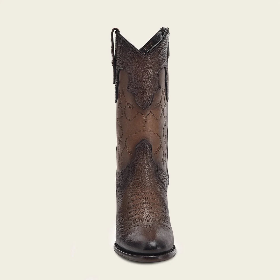 4V00RS Women's Western Cowgirl Leather Boots - Genuine Leather, Comfortable & Stylish for Country Dancing, Rodeo, and Everyday Wear