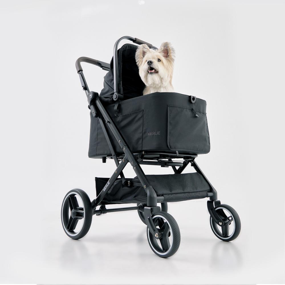 Premium Peach (MW3) Pet Stroller - Lightweight Foldable Dog Cat Stroller with All-Terrain Wheels for Small to Medium Pets - Perfect for Outdoor Walks, Vet Visits & Shopping Trips