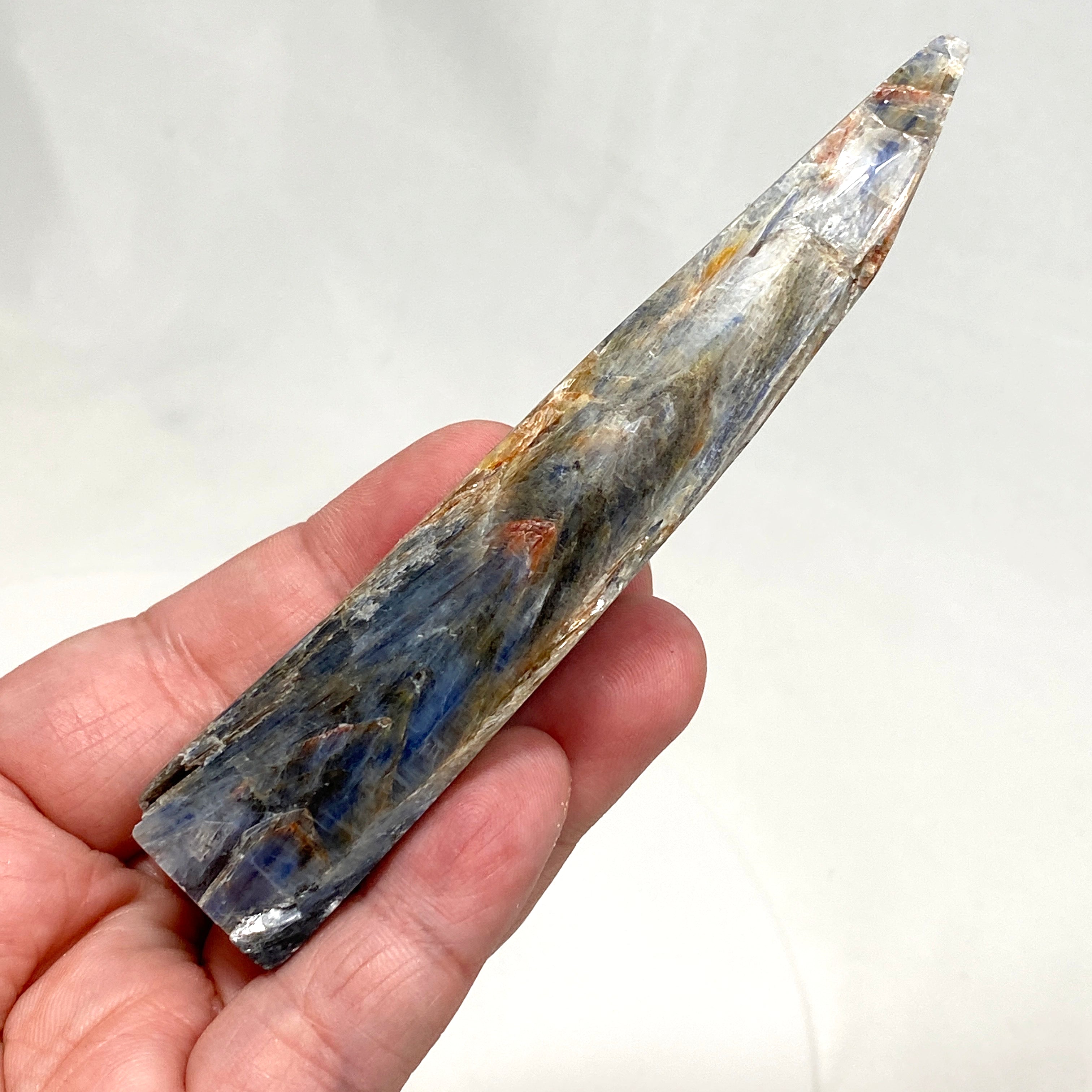 Blue Kyanite Polished Point Healing Crystal - Natural Stone for Meditation, Energy Work & Chakra Balancing (BKY 10) - Perfect for Home Decor, Yoga Spaces & Spiritual Gifts
