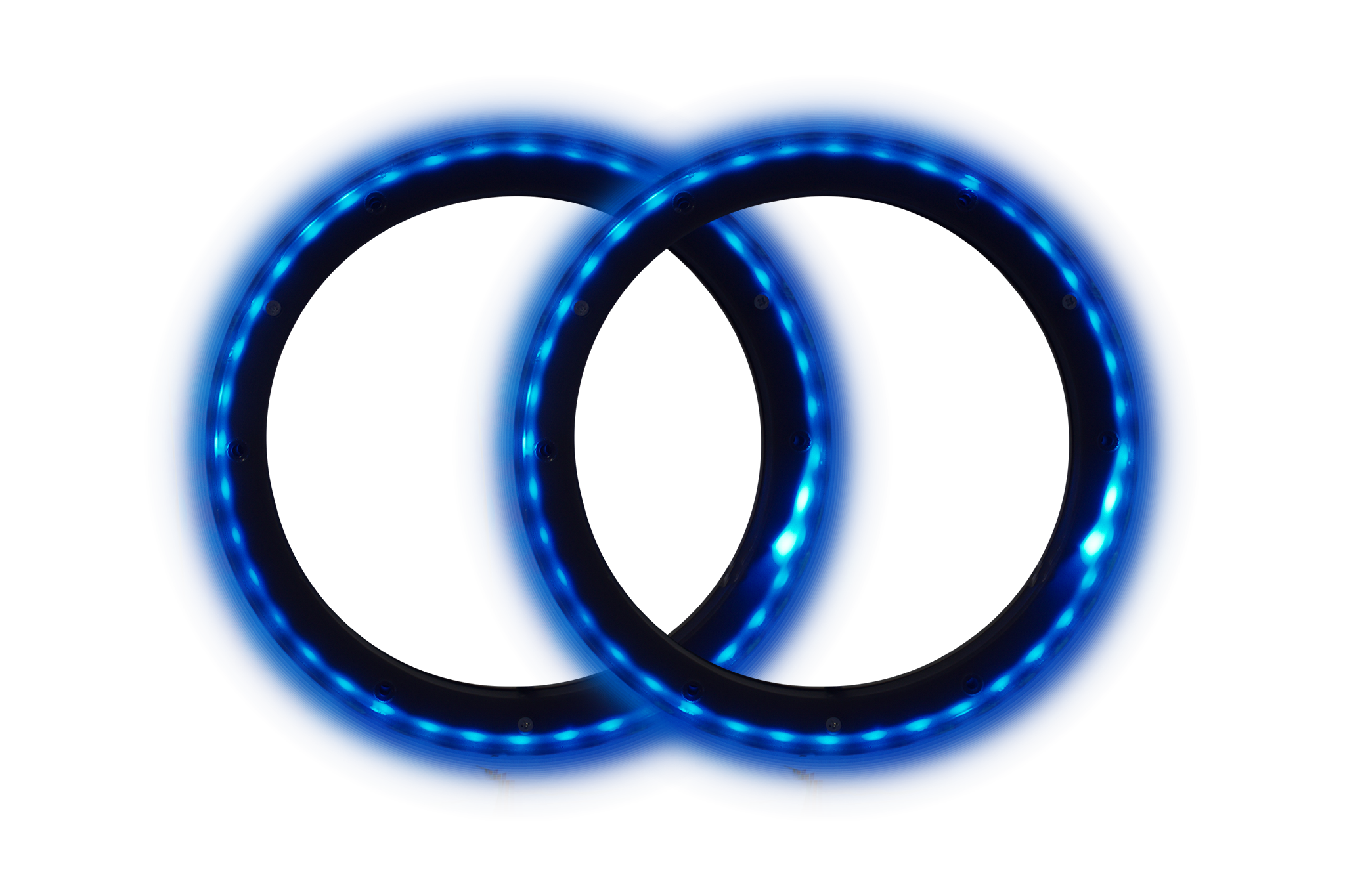 8 RGB LED Speaker Rings (Pair) - Colorful Audio Lighting for UTV, ATV, Motorcycles & Cars | Enhance Your Ride with Vibrant Sound & Light Effects