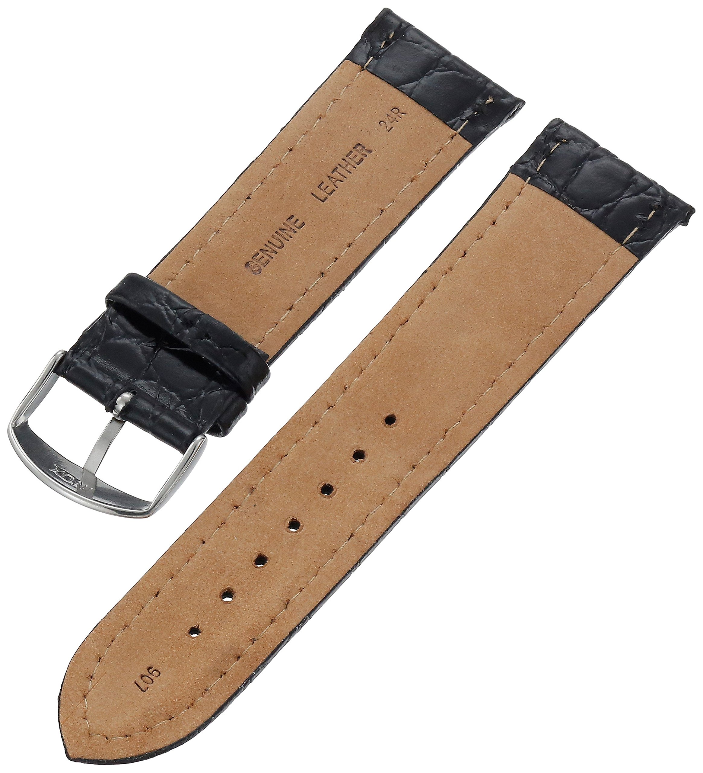 Hadley-Roma Genuine Leather Watch Band for Men - MSM907RA-200 - Replacement Strap for Dress Watches & Business Attire