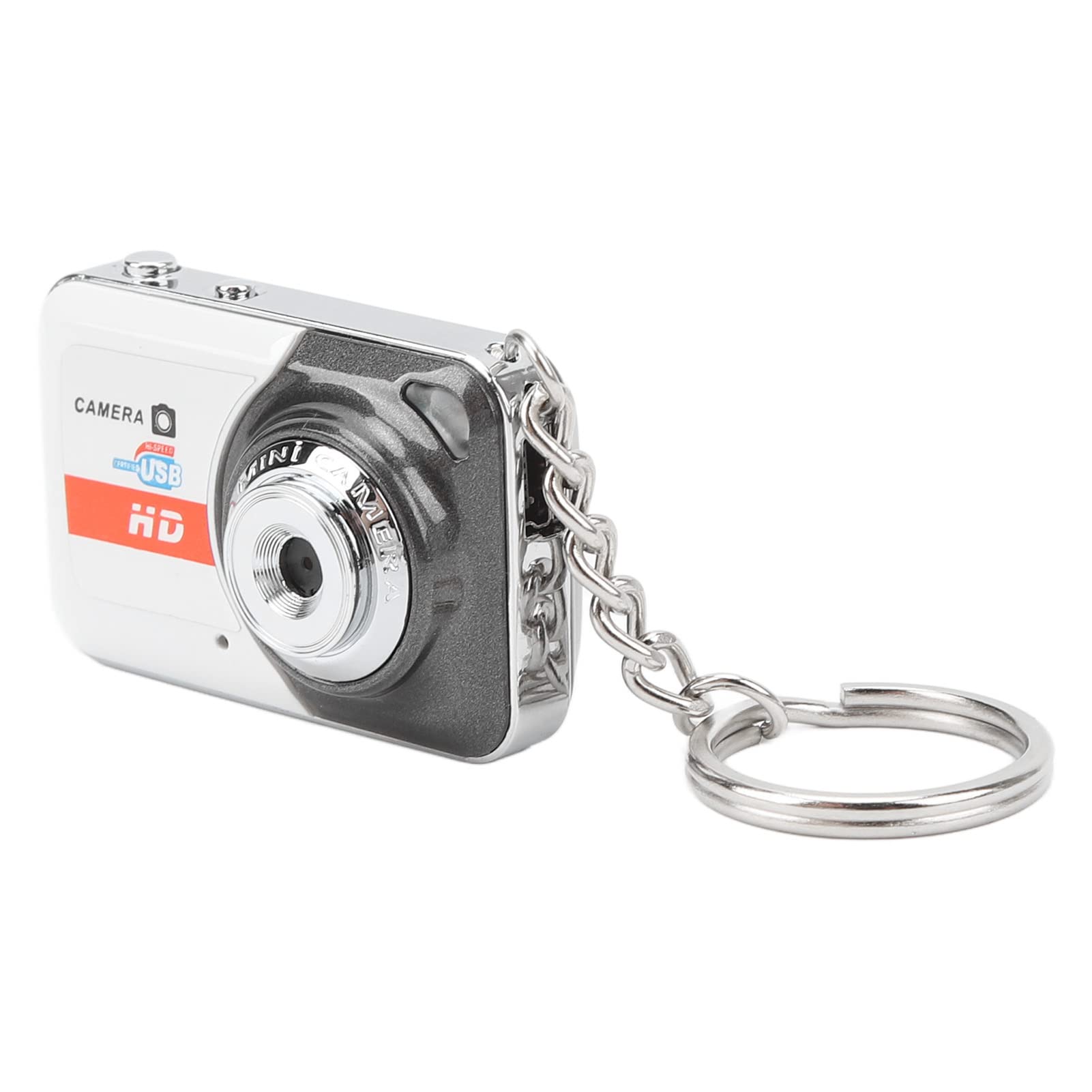 Mini HD Thumb Camera - 1080P Portable DV Camcorder for Vlogging, Travel & Home Videos | Compact & Fashionable Design (Silver)