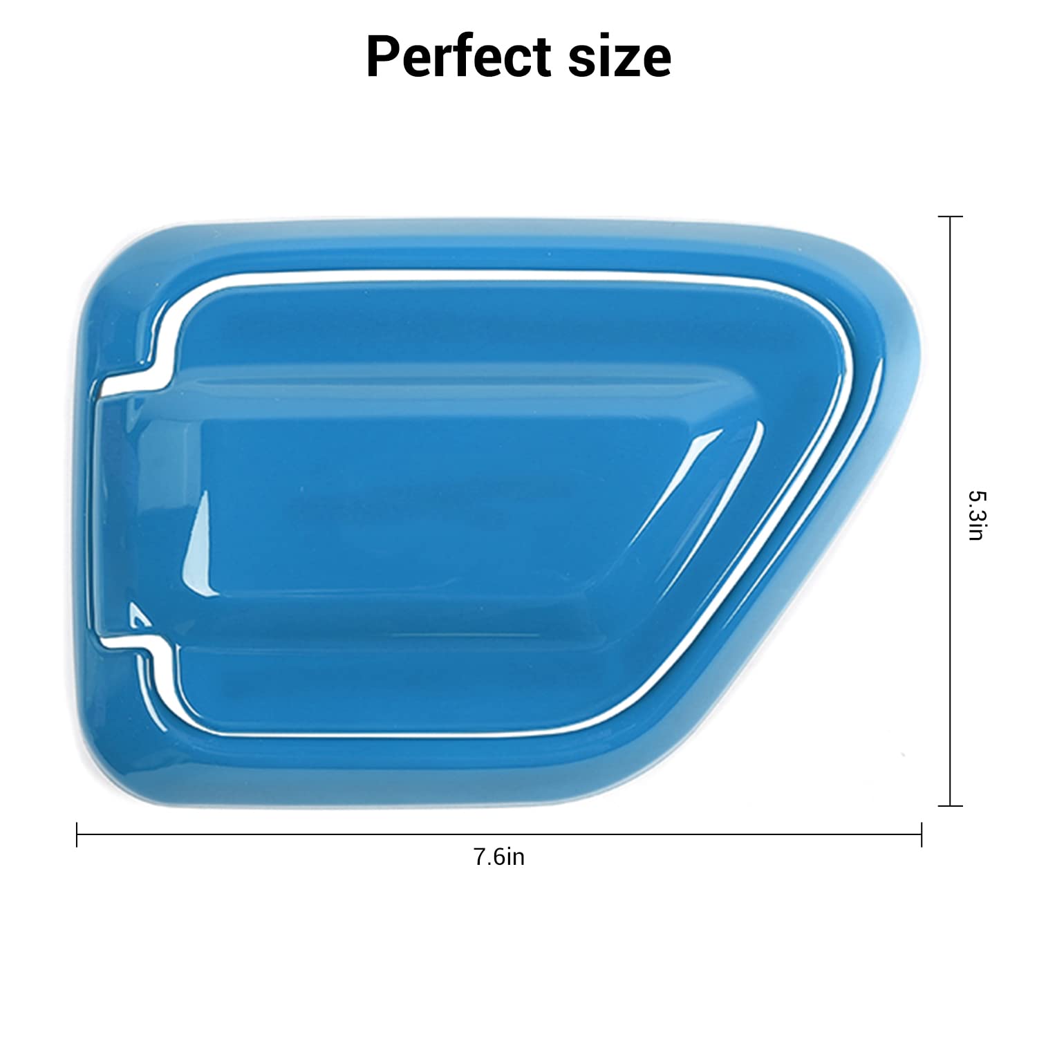 JWWY Charging Port Cover for 2021-2024 Jeep Wrangler JL JLU 4Xe - Waterproof Exterior Accessory (Light Blue) | Protects Charging Port from Dust, Dirt & Debris | Perfect for Off-Road Adventures & Daily Driving