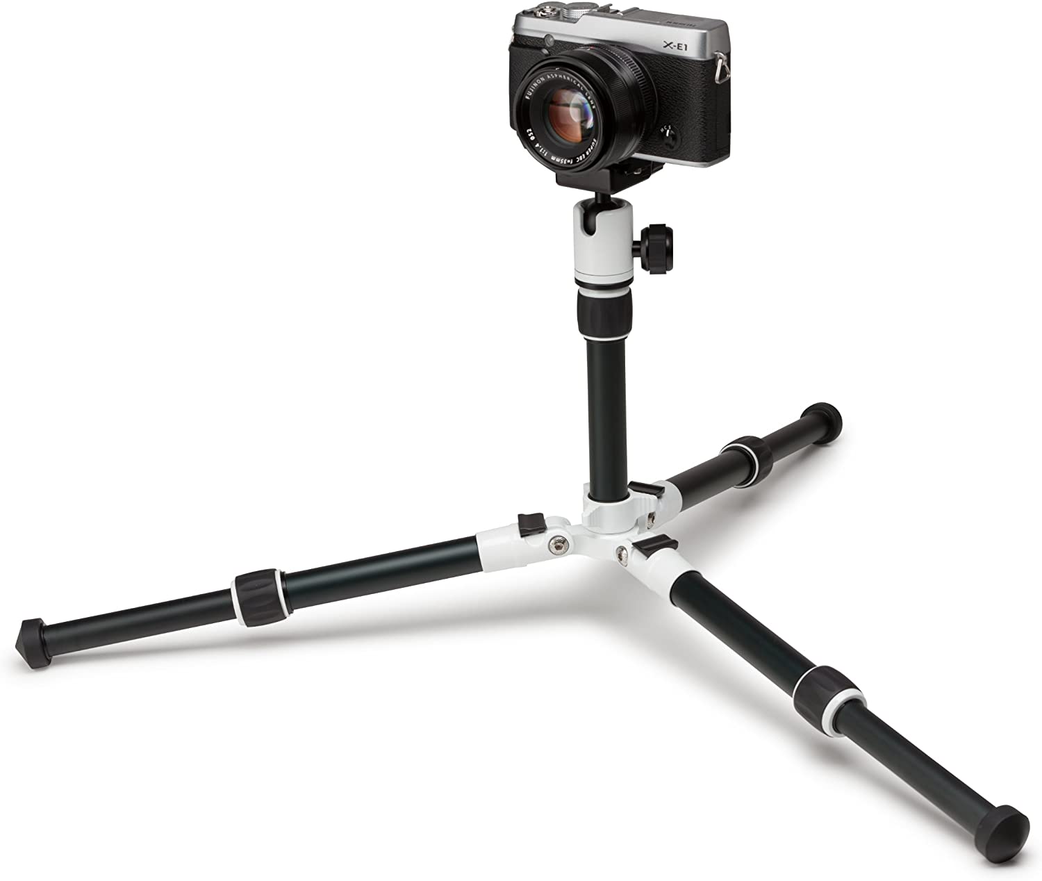 MeFOTO DayTrip Tripod Kit (White) - Compact Travel Tripod for DSLR & Mirrorless Cameras - Perfect for Travel, Hiking & Outdoor Photography