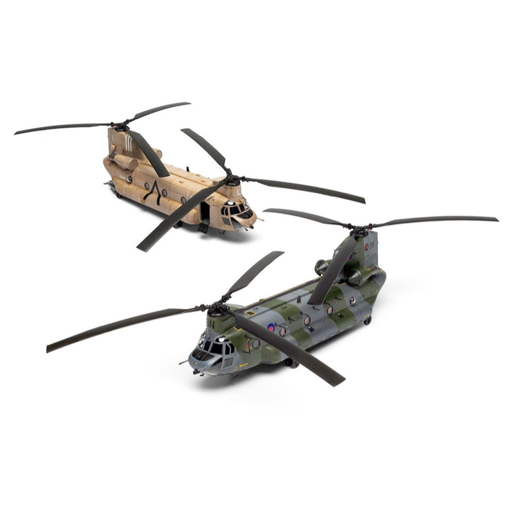 Airfix 06023 1/72 Scale Boeing Chinook HC.1 Plastic Model Kit - Military Aircraft Collection & Hobby Building for Display & Gifts