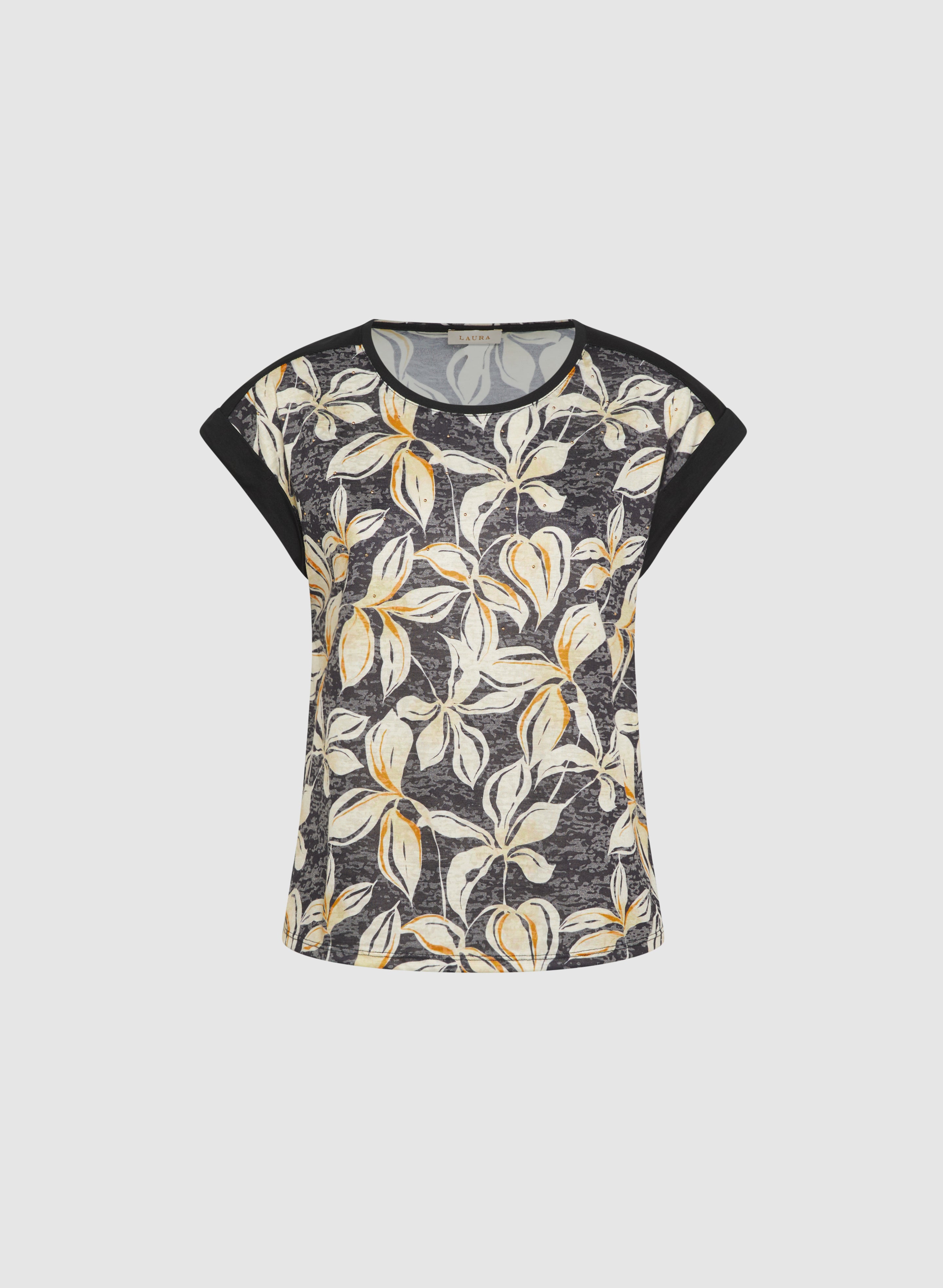 Floral Print Cap Sleeve T-Shirt for Women - Summer Casual Top, Breathable Cotton Blouse for Outfits, Dates & Vacations