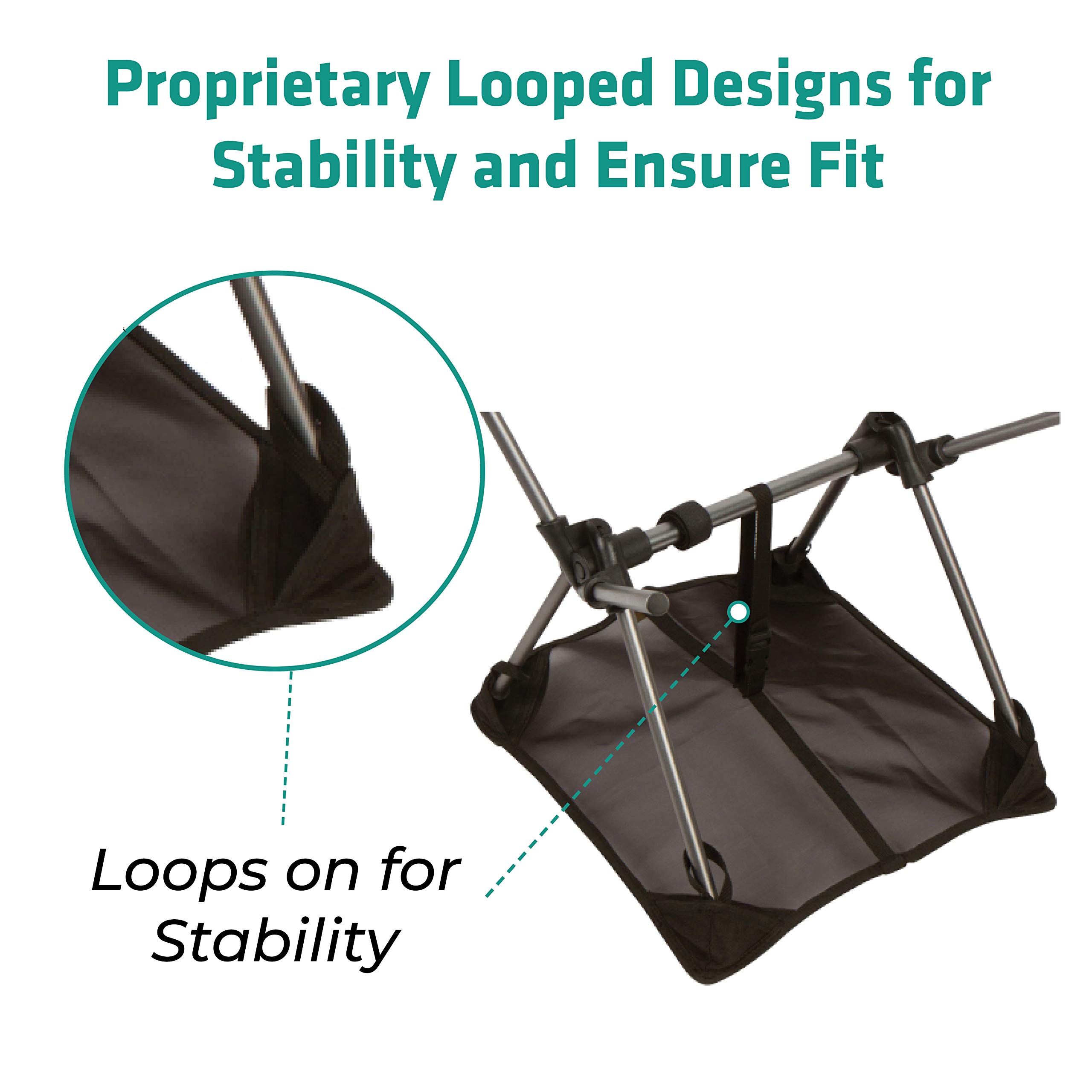 Trekology Anti-Sink Sand Cover & Beach Mat - Portable Ground Sheet for Camping Chairs to Prevent Sinking in Sand, Grass or Soft Soil - Universal Fit for Most Folding Backpacking Chairs - Perfect for Beach, Picnic, Camping and Outdoor Adventures