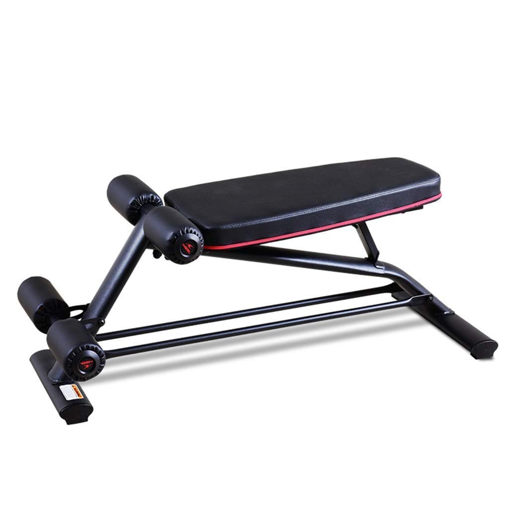 Adjustable Weight Bench for Home Gym - Foldable Utility Sit Up Bench for Strength Training, Black (111x45x46cm) | Perfect for Small Spaces & Full-Body Workouts