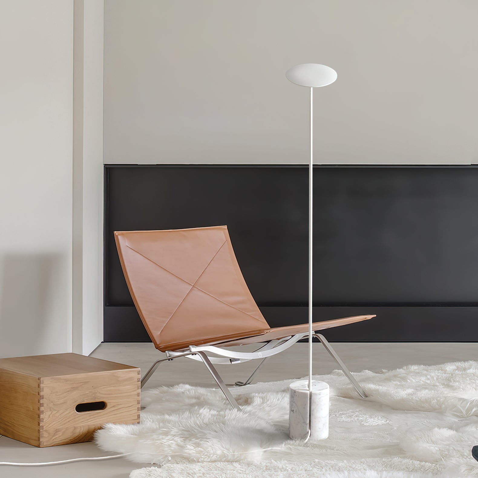 Modern Agniya Floor Lamp - Adjustable LED Standing Light for Living Room, Bedroom, Office - Warm White & Cool White Dimmable Reading Light with Remote Control - Perfect for Night Reading, Relaxing & Home Decor