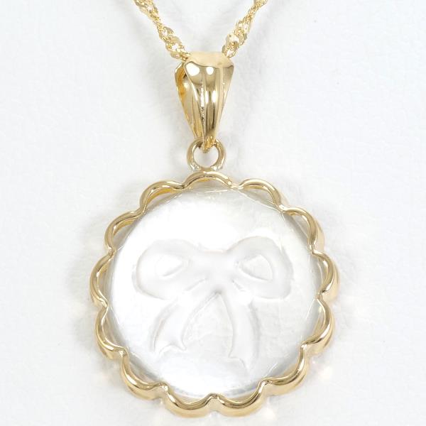 18K Yellow Gold Quartz Necklace for Women - Elegant & Durable Jewelry Gift for Her - Perfect for Weddings, Anniversaries & Special Occasions