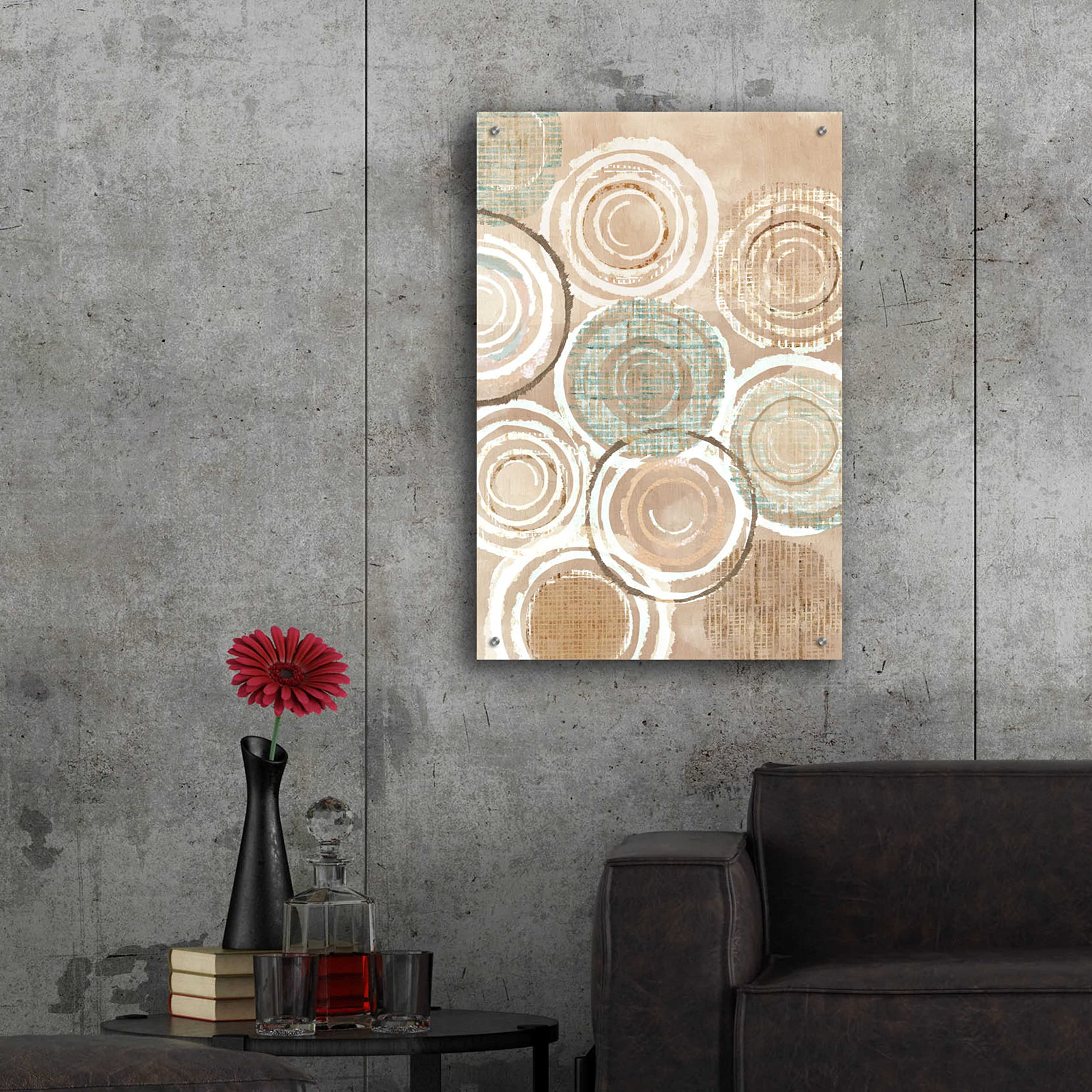 Flora Kouta Woven Baskets III Acrylic Glass Wall Art - 24x36 Inches Modern Home Decor for Living Room, Bedroom & Office