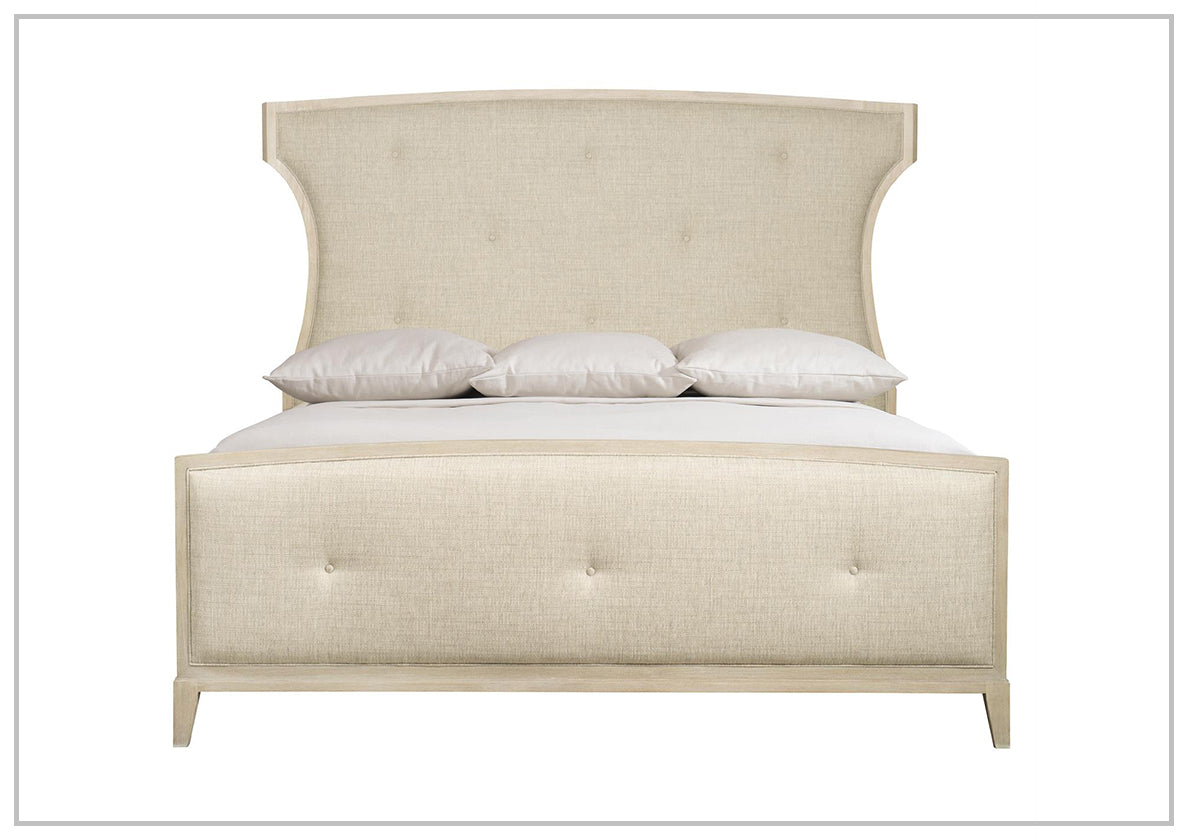 Bernhardt East Hampton Upholstered Panel Bed - Queen Size Upholstered Bed Frame with Button Tufted Headboard - Luxurious Bedroom Furniture for Master Bedroom & Guest Room
