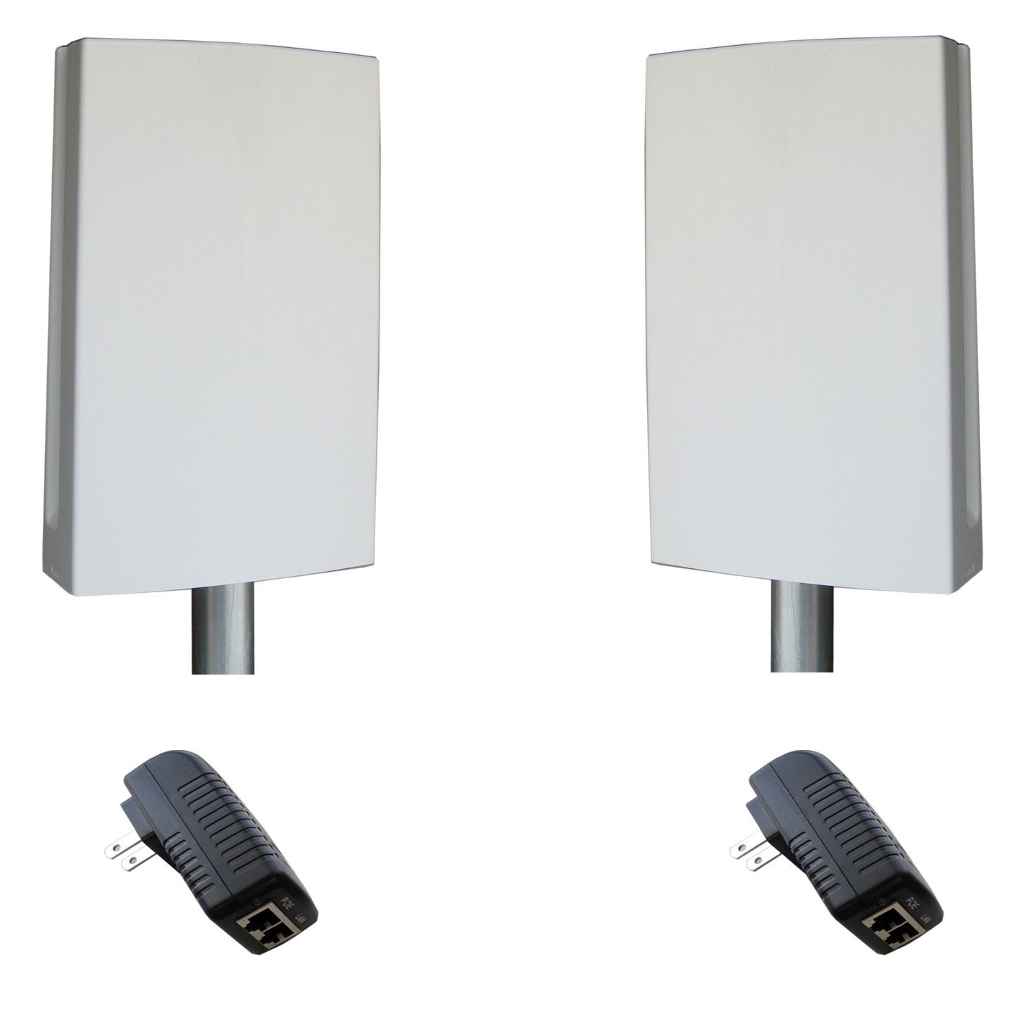 High Power Outdoor Wireless Point to Point System - EZ-Bridge-Lite EZBR-0214+ | Long Range WiFi Bridge for Remote Offices, Security Cameras & Farm Connectivity