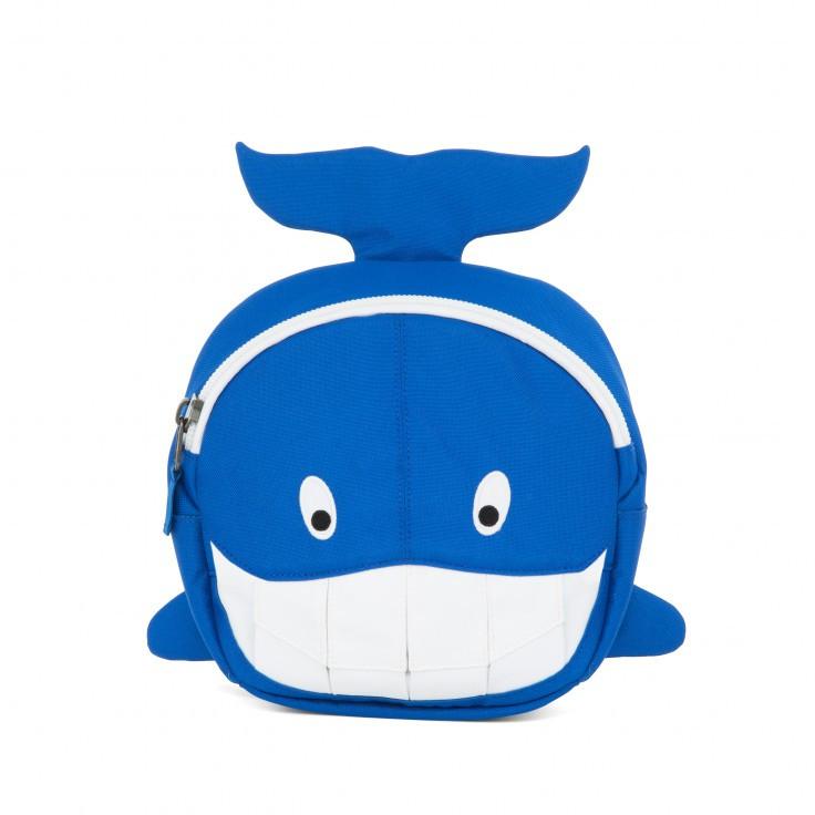 Affenzahn Small Willi Whale Backpack for Kids - Lightweight & Waterproof School Bag for Boys & Girls - Perfect for Daycare, Preschool & Outdoor Adventures