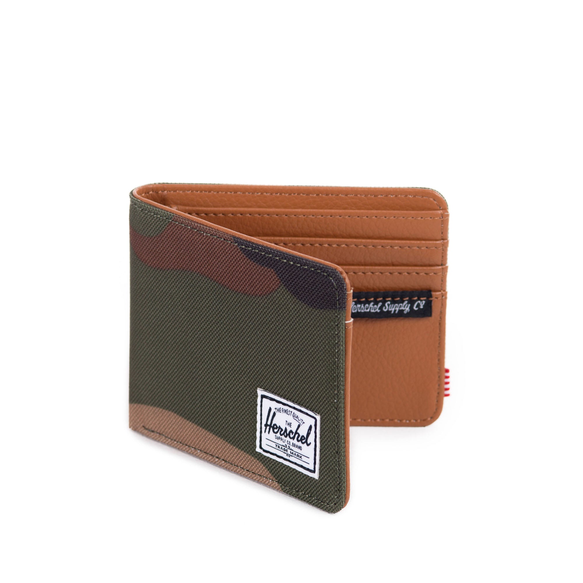 Herschel Hank Wallet - Woodland Camo RFID Blocking Bifold Wallet for Men | Travel & Everyday Carry Essentials