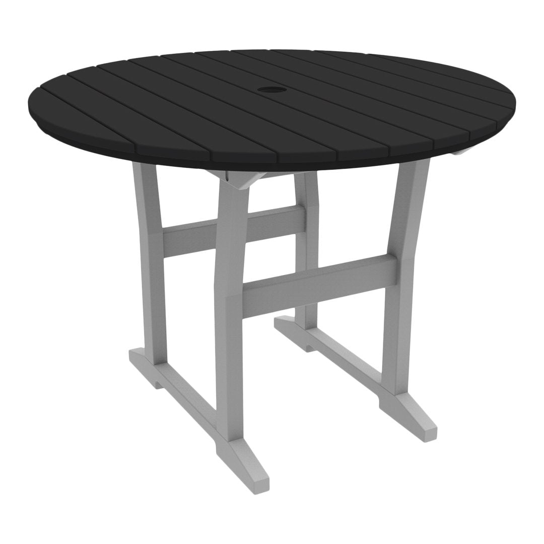 Coastline Cafe Round Dining Table - 36 Inch Modern Kitchen Table for Small Spaces, Breakfast Nook & Apartment - Perfect for Coffee Shops, Restaurants & Home Decor
