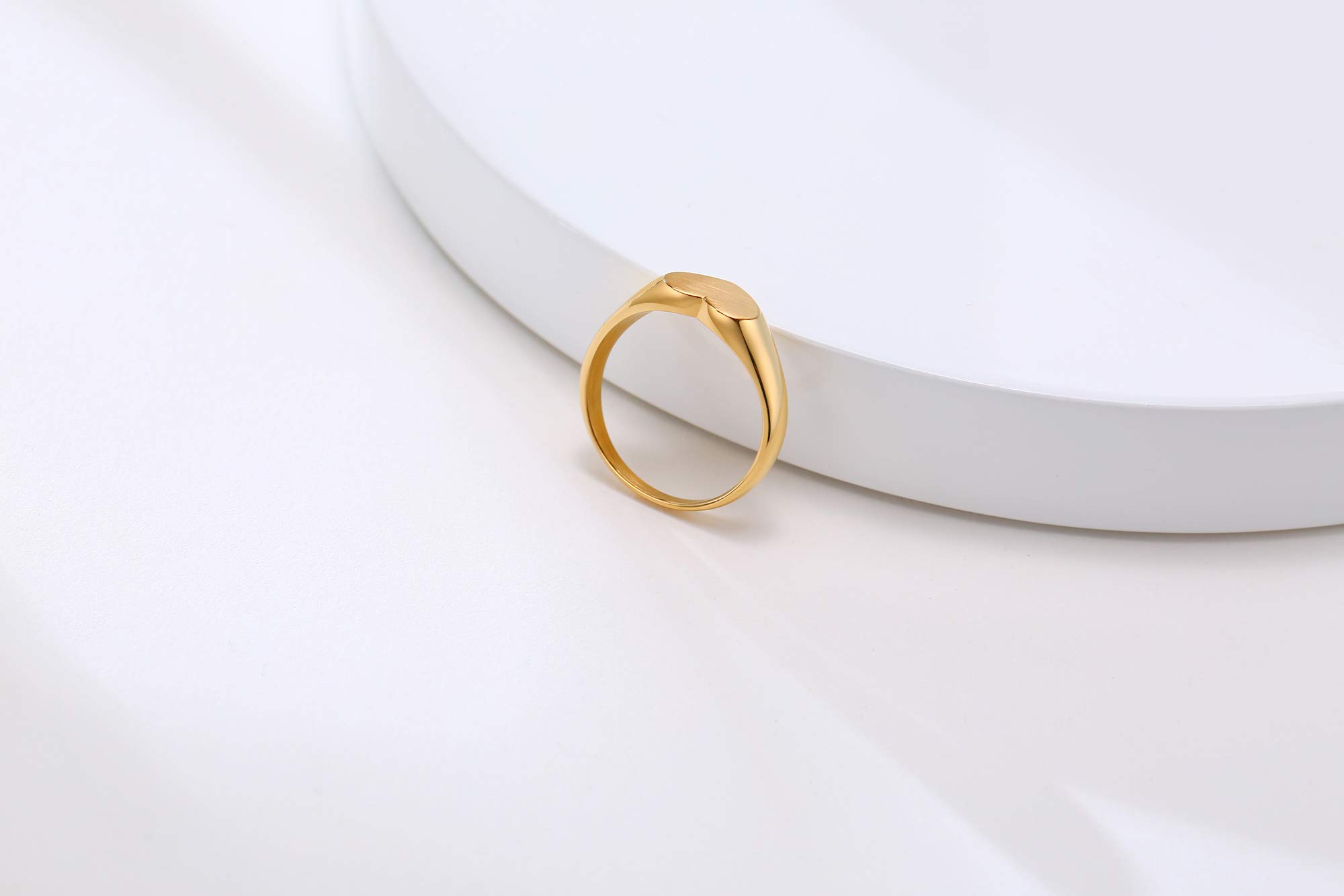 I Am Enough Ring - Personalized Stainless Steel Inspirational Ring with Custom Engraved Heart | Self Love & Recovery Jewelry for Women | Motivational Gift for Girlfriend, Wife, Daughter | Size 6-9 | Perfect for Daily Wear, Meditation, Yoga & Positive Affirmation Practice