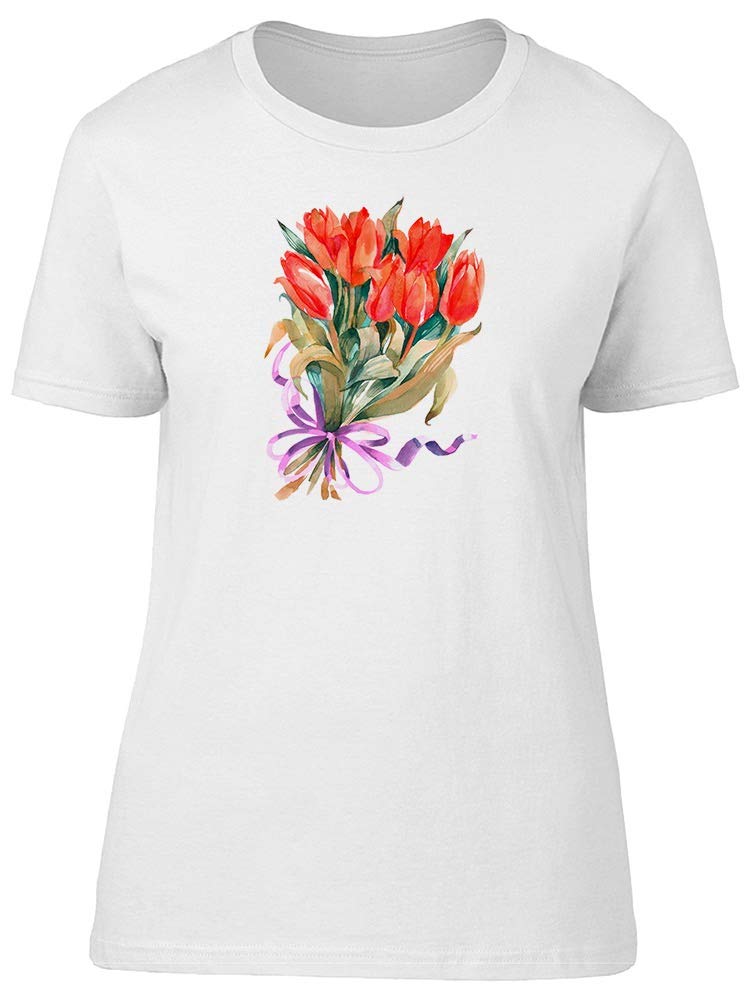 Stylish Orange Tulips T-Shirt for Women - Soft & Comfortable Casual Tee for Spring Outfits, Daily Wear & Weekend Relaxation